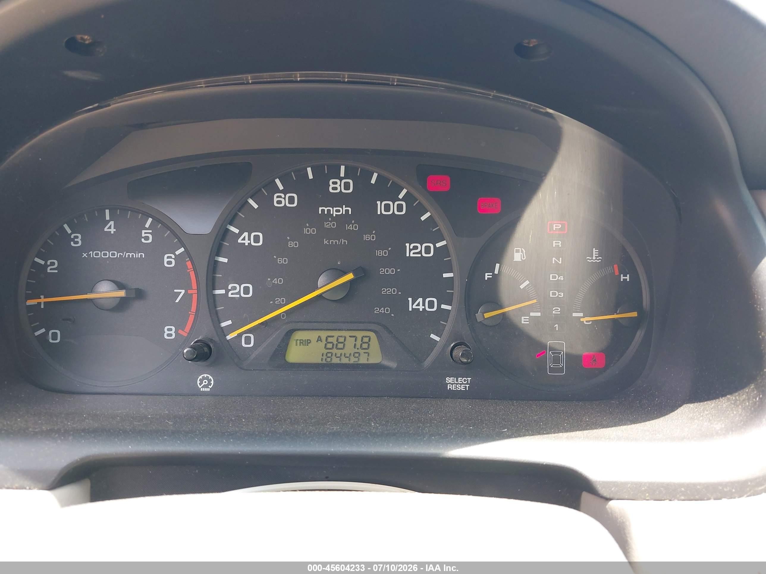 2000 Honda Accord 3.0 Ex Black vin: 1HGCG1653YA051453