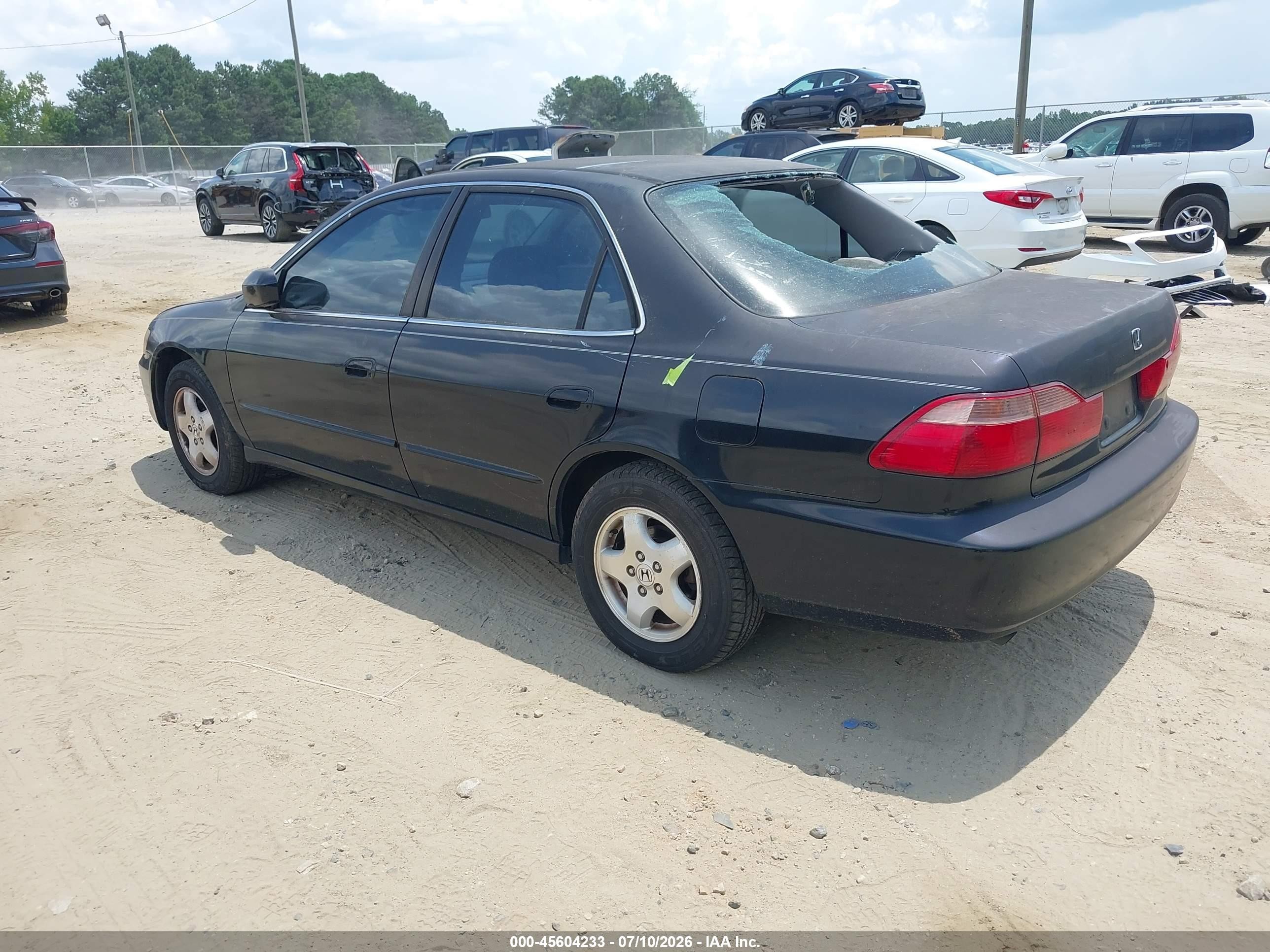 2000 Honda Accord 3.0 Ex Black vin: 1HGCG1653YA051453