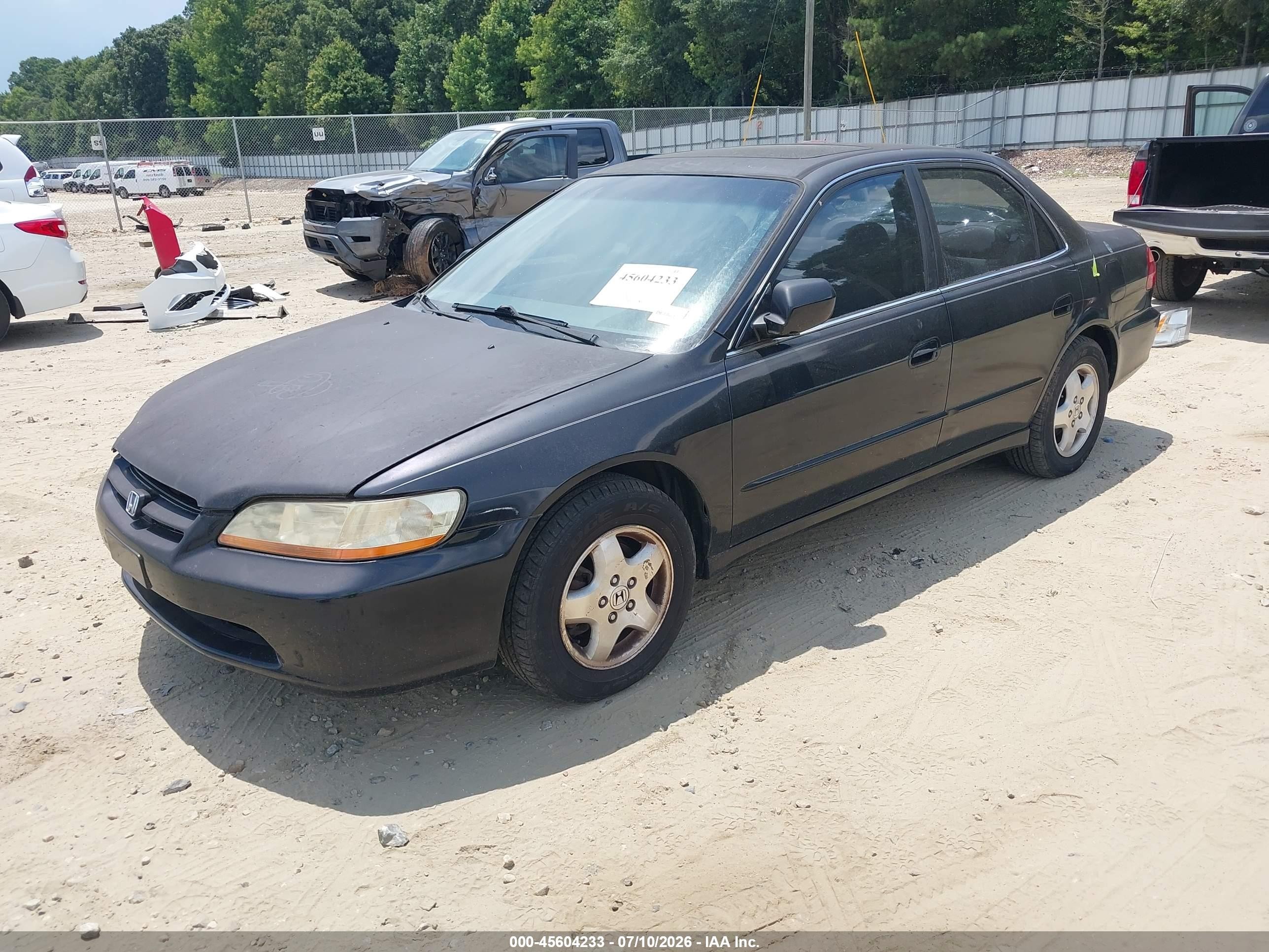2000 Honda Accord 3.0 Ex Black vin: 1HGCG1653YA051453