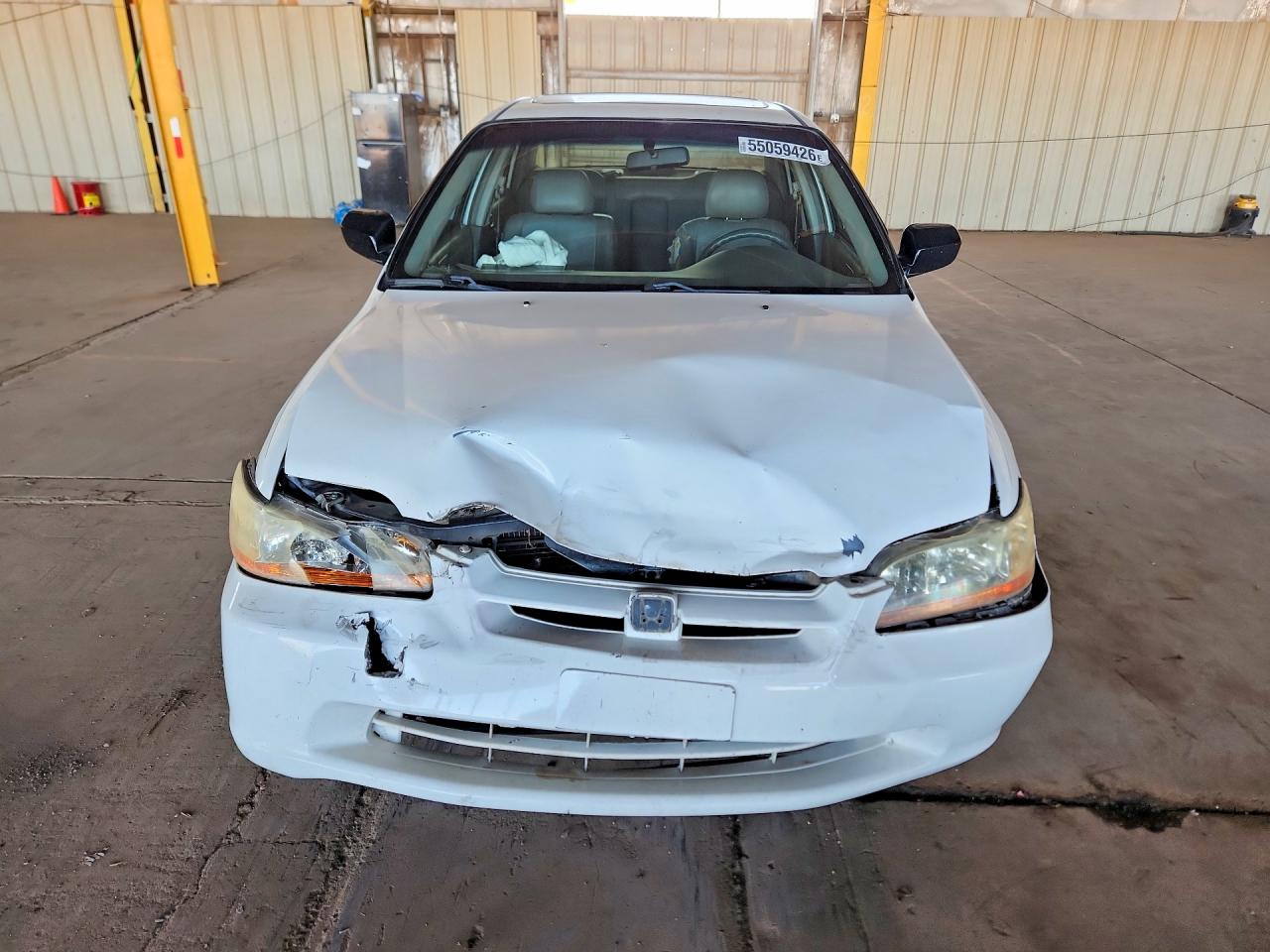 2000 Honda Accord Ex White vin: 1HGCG1653YA056667