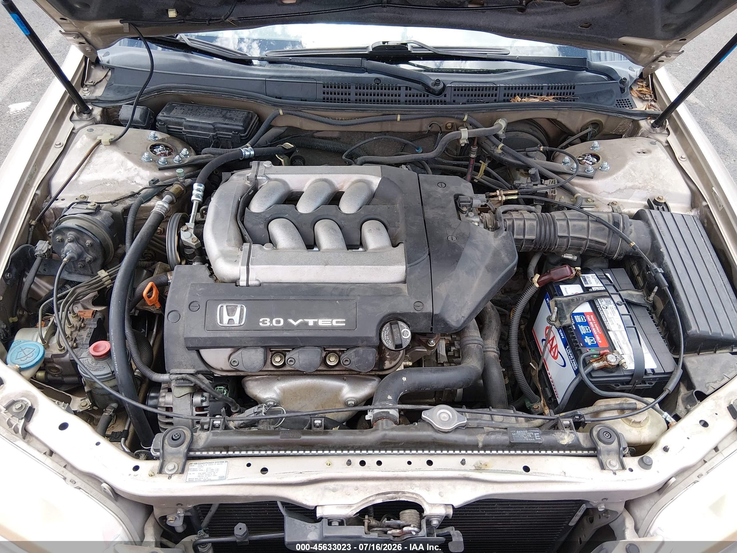 2000 Honda Accord 3.0 Ex Gold vin: 1HGCG1653YA067460