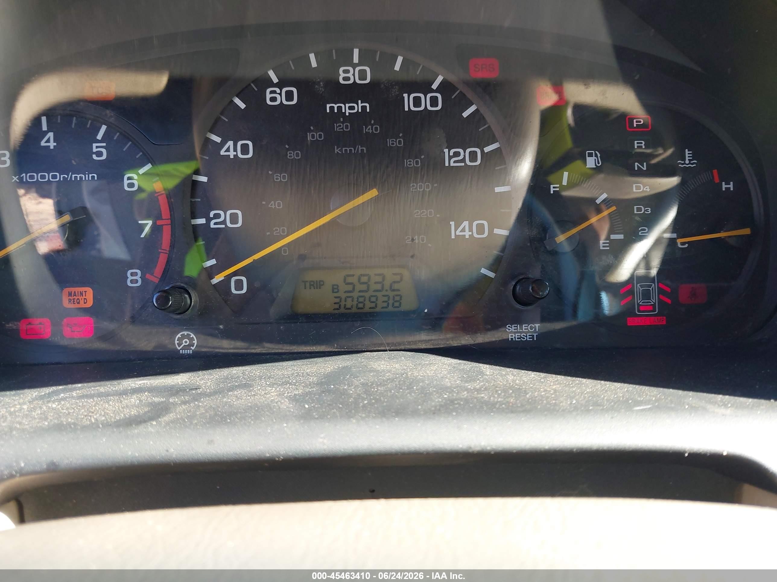 2001 Honda Accord 3.0 Ex White vin: 1HGCG16541A031721