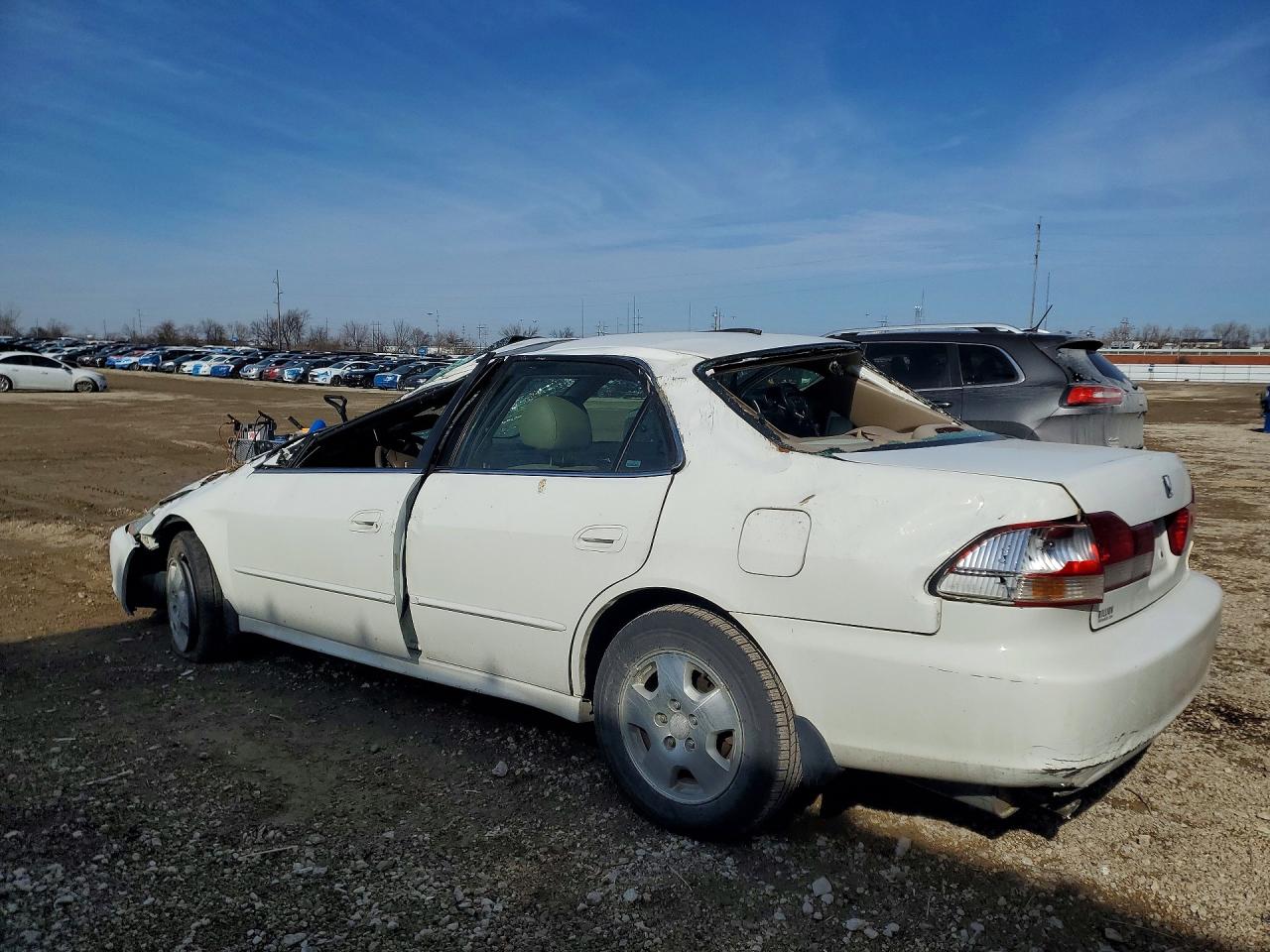 2002 Honda Accord Ex White vin: 1HGCG16542A032577