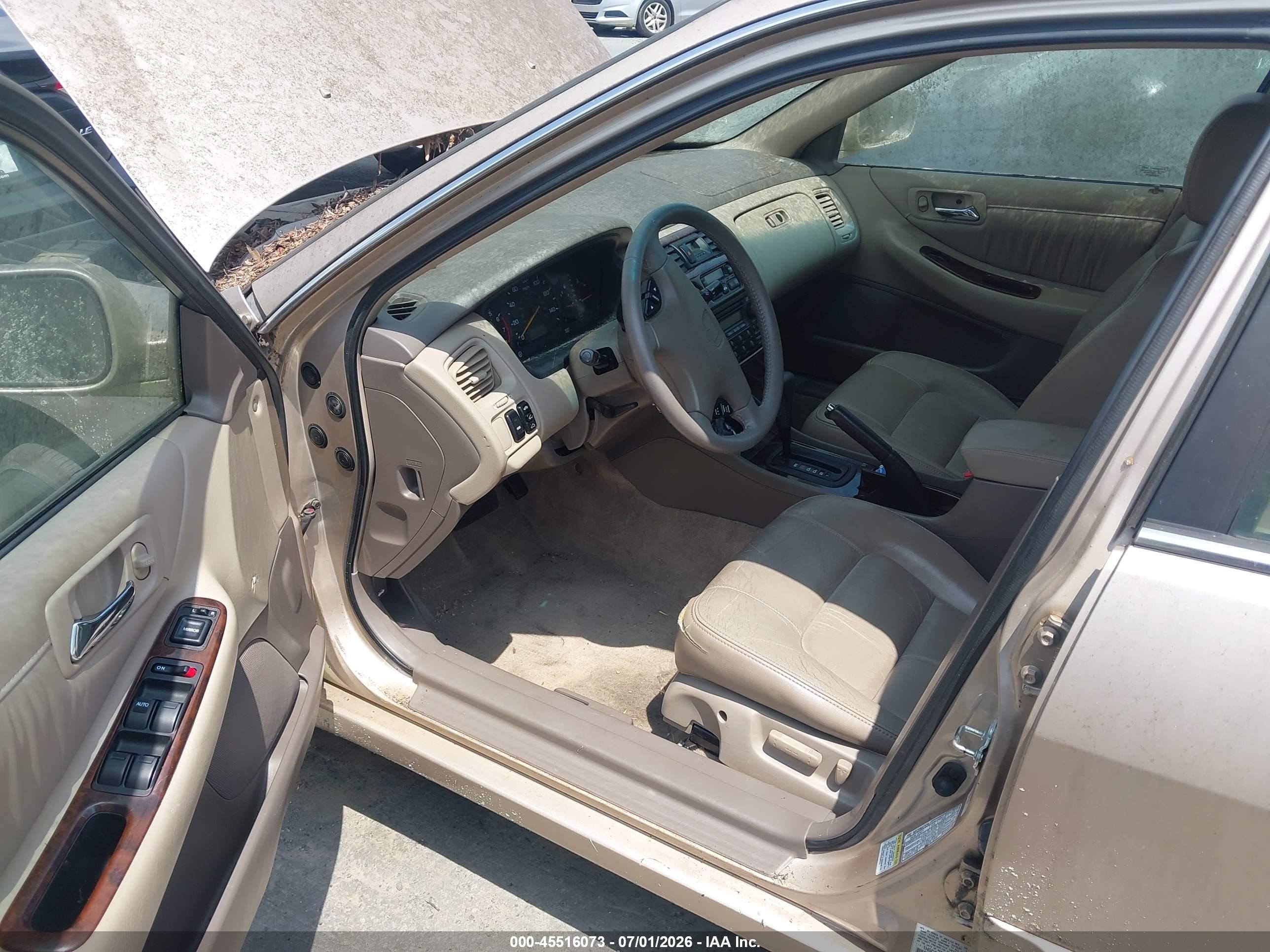 2000 Honda Accord 3.0 Ex Brown vin: 1HGCG1654YA002391