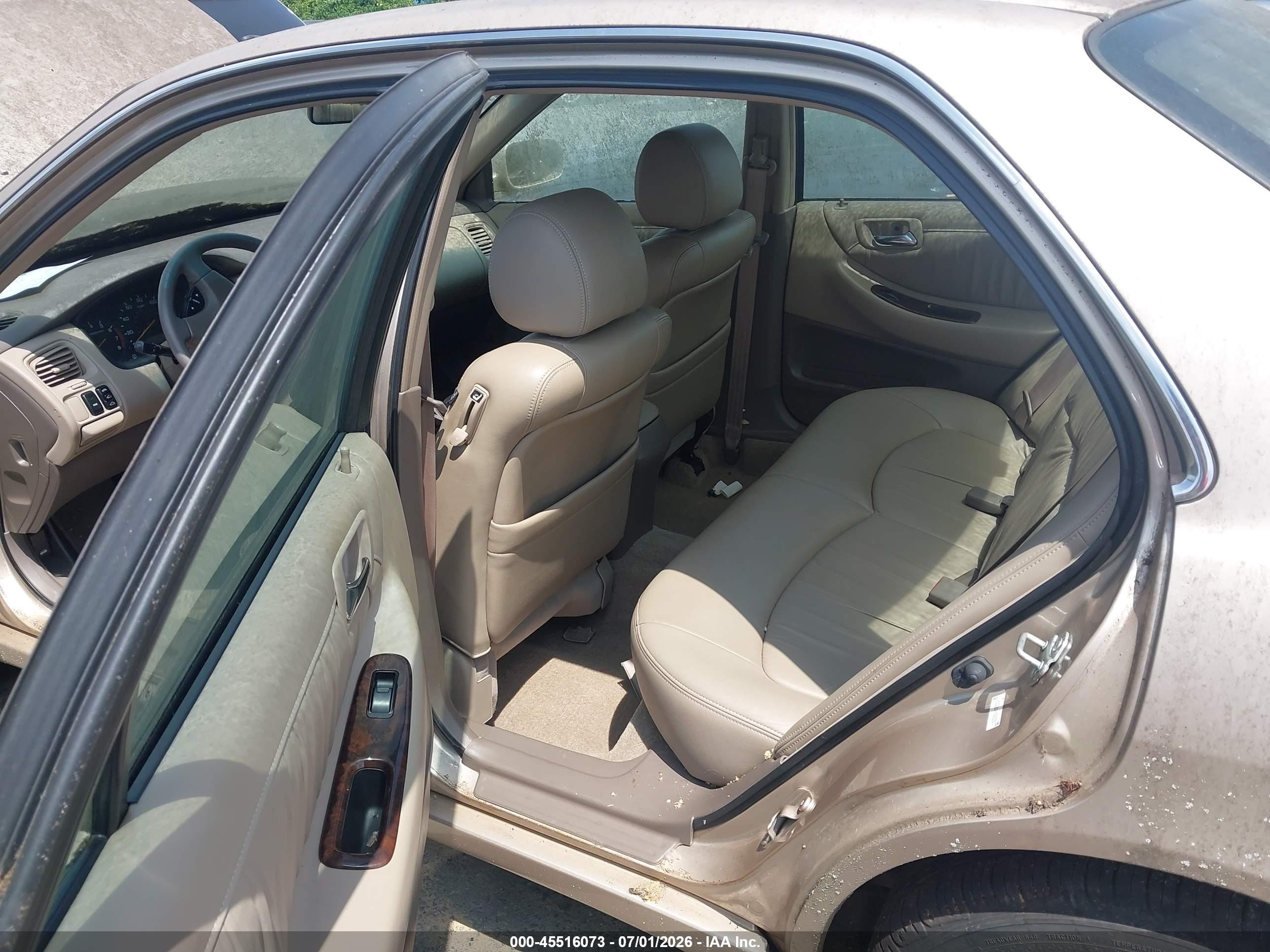 2000 Honda Accord 3.0 Ex Brown vin: 1HGCG1654YA002391
