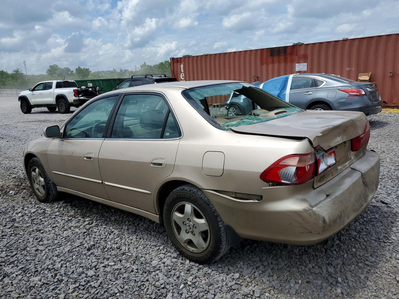 2000 Honda Accord Ex Beige vin: 1HGCG1654YA088334