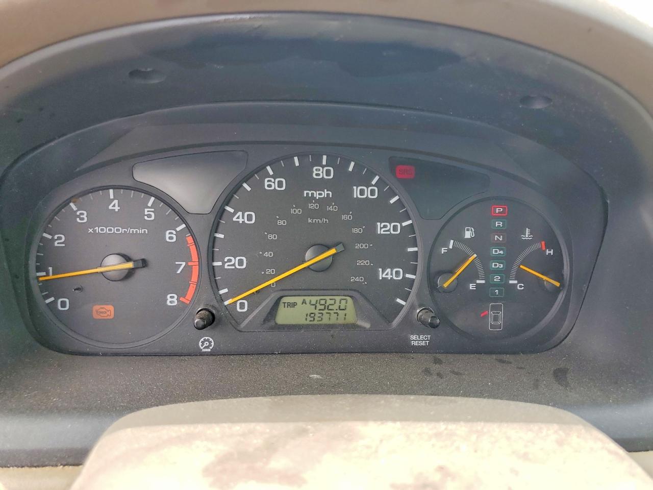 2000 Honda Accord Ex Beige vin: 1HGCG1654YA088334