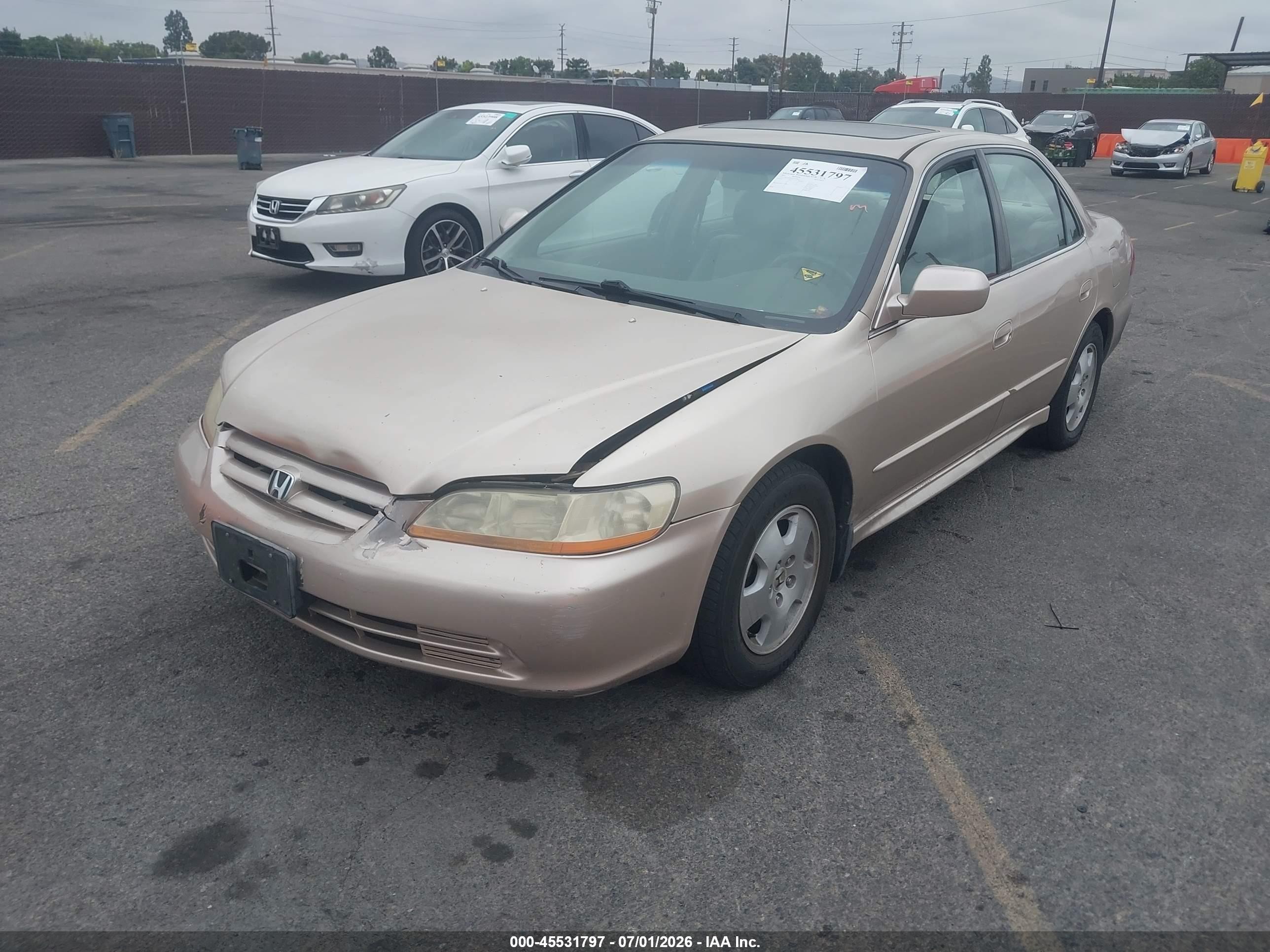 2001 Honda Accord 3.0 Ex Gold vin: 1HGCG16551A013843