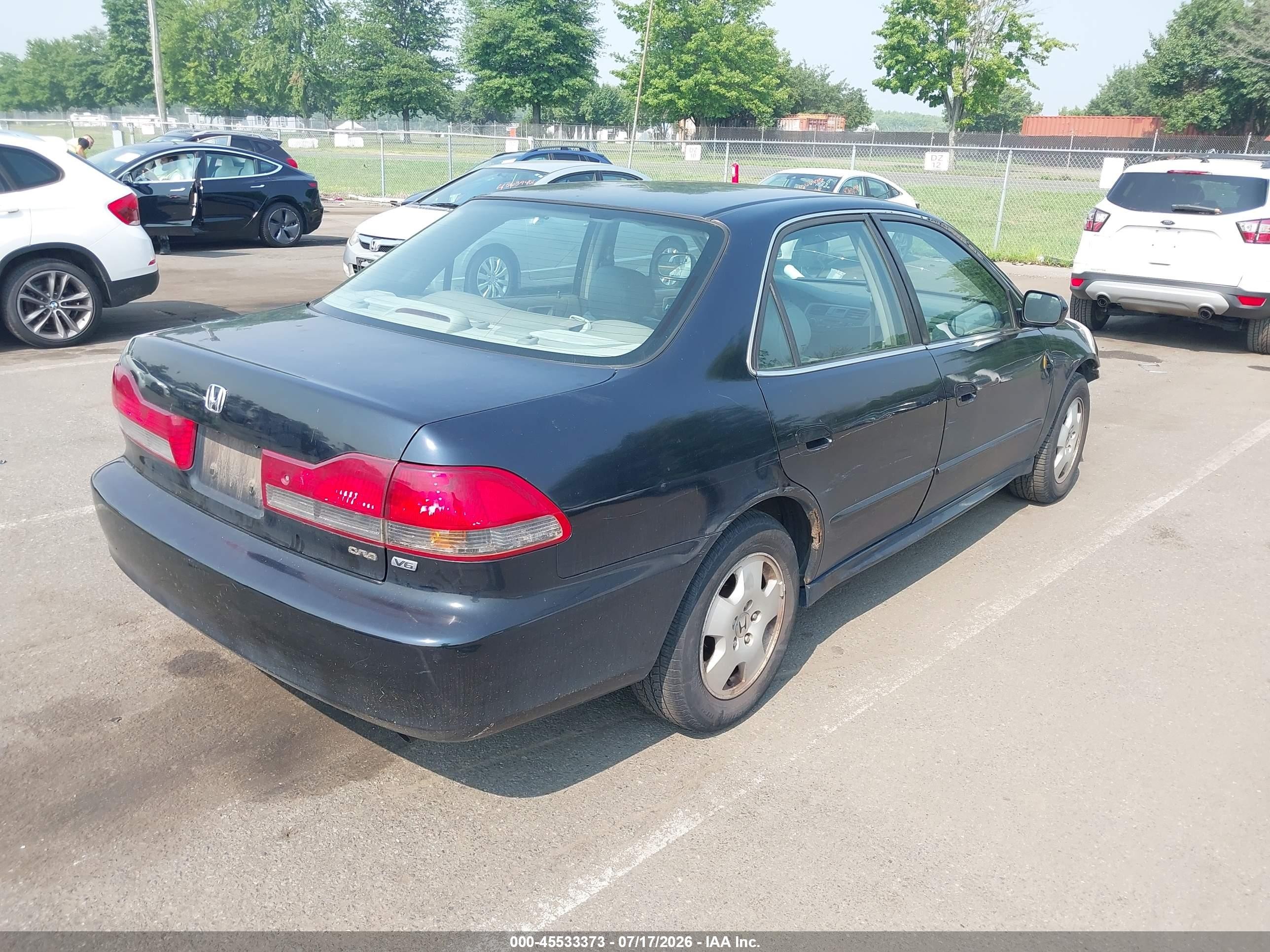 2001 Honda Accord 3.0 Ex Black vin: 1HGCG16551A028052