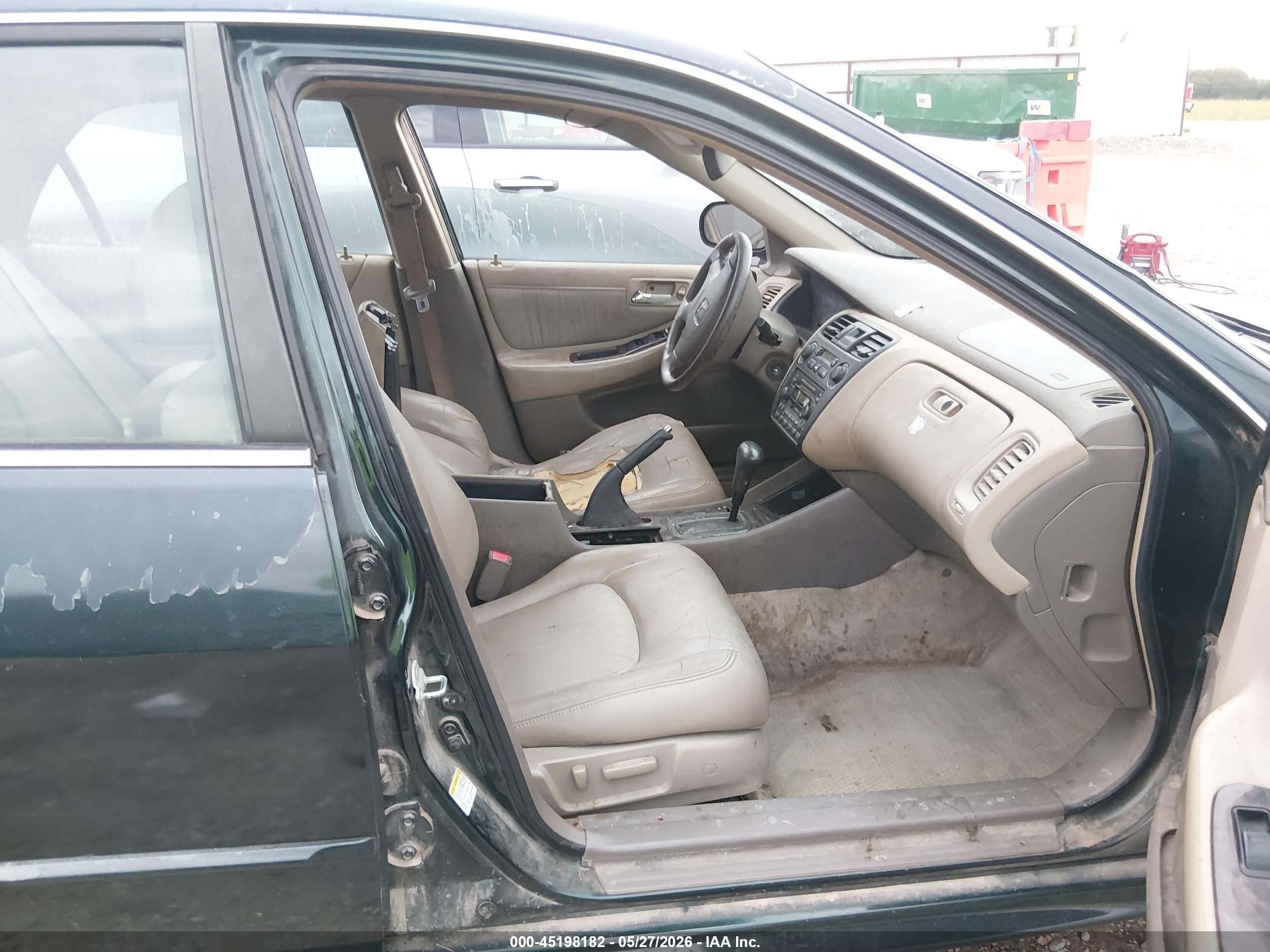 2001 Honda Accord 3.0 Ex Green vin: 1HGCG16551A040539