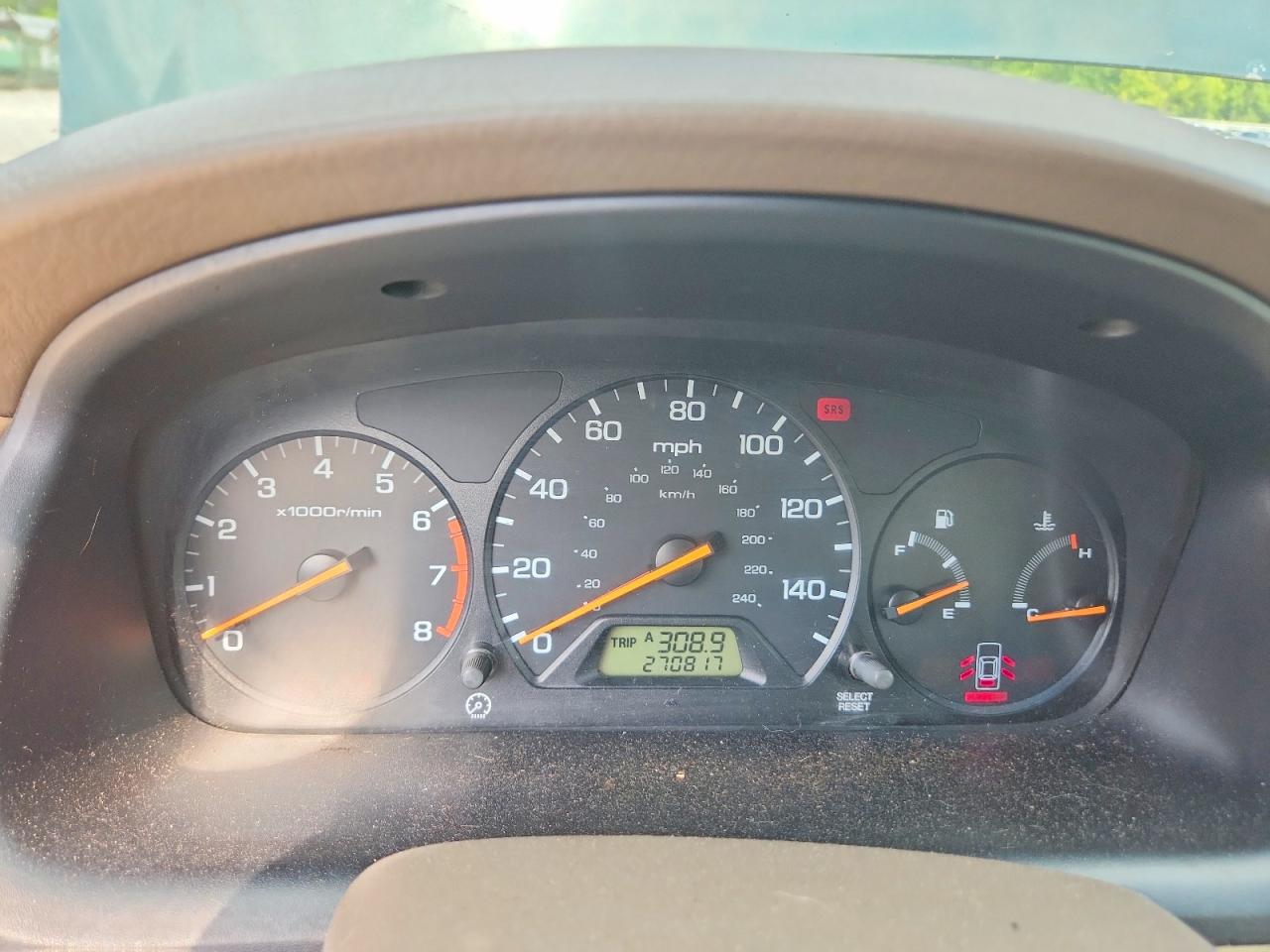 2001 Honda Accord Ex Green vin: 1HGCG16551A075596