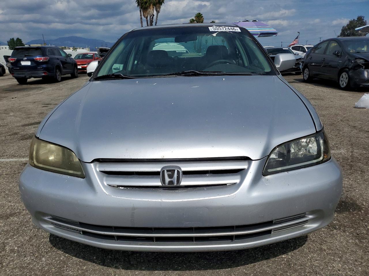 2002 Honda Accord Ex Silver vin: 1HGCG16552A007042