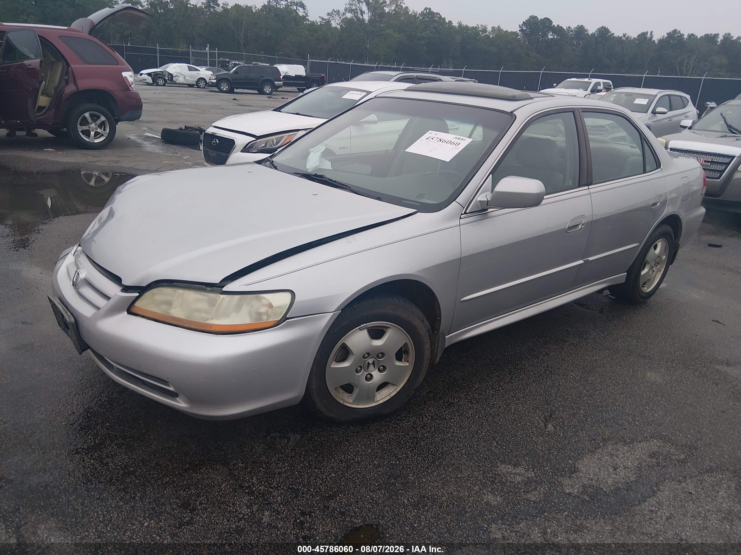 2002 Honda Accord 3.0 Ex Gray vin: 1HGCG16552A020244