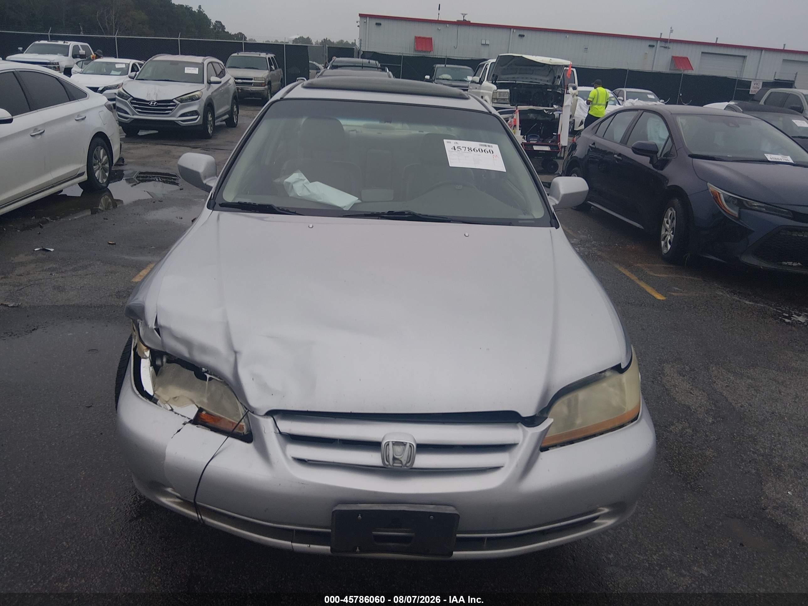 2002 Honda Accord 3.0 Ex Gray vin: 1HGCG16552A020244
