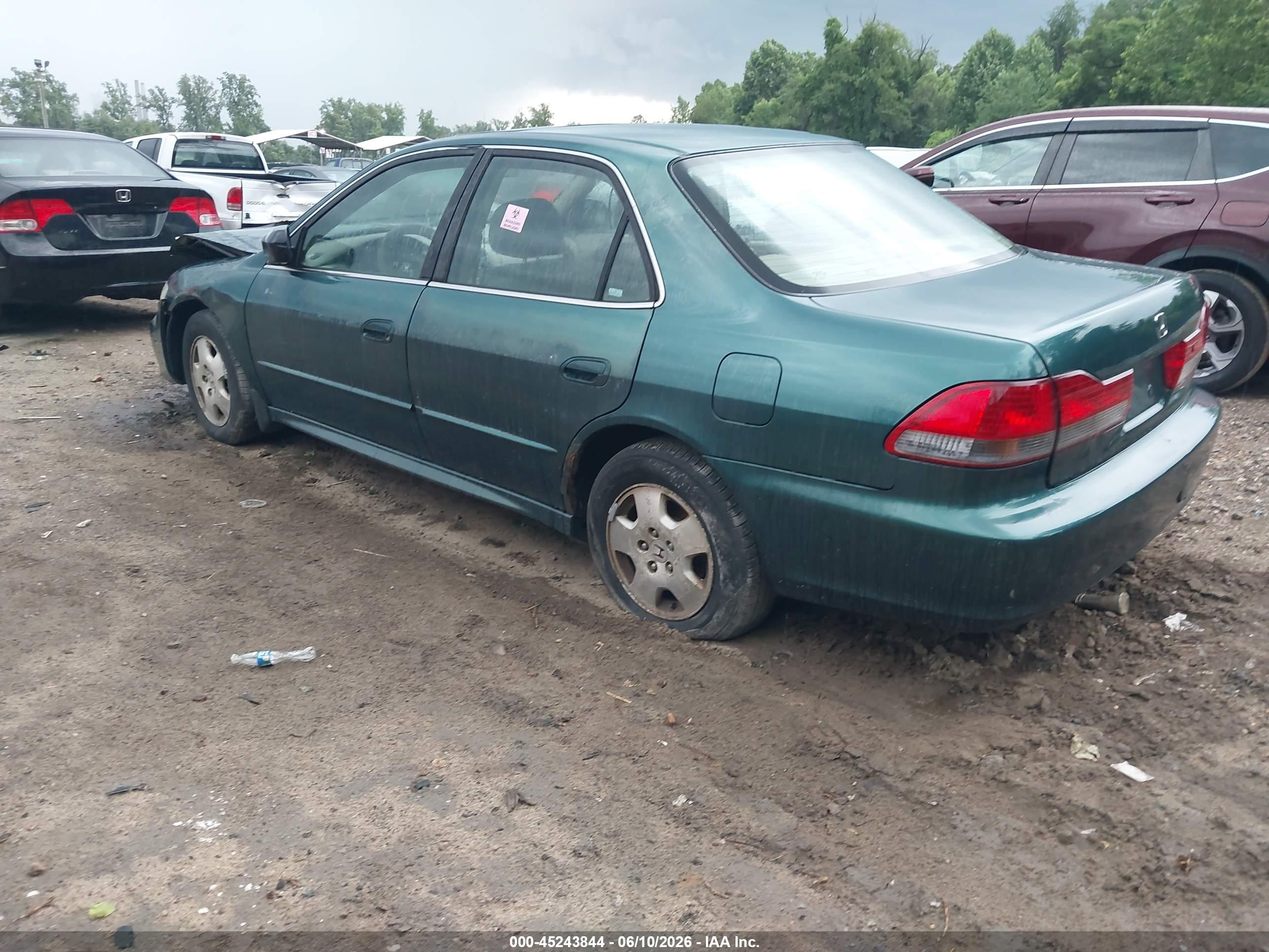 2002 Honda Accord 3.0 Ex Green vin: 1HGCG16552A022527