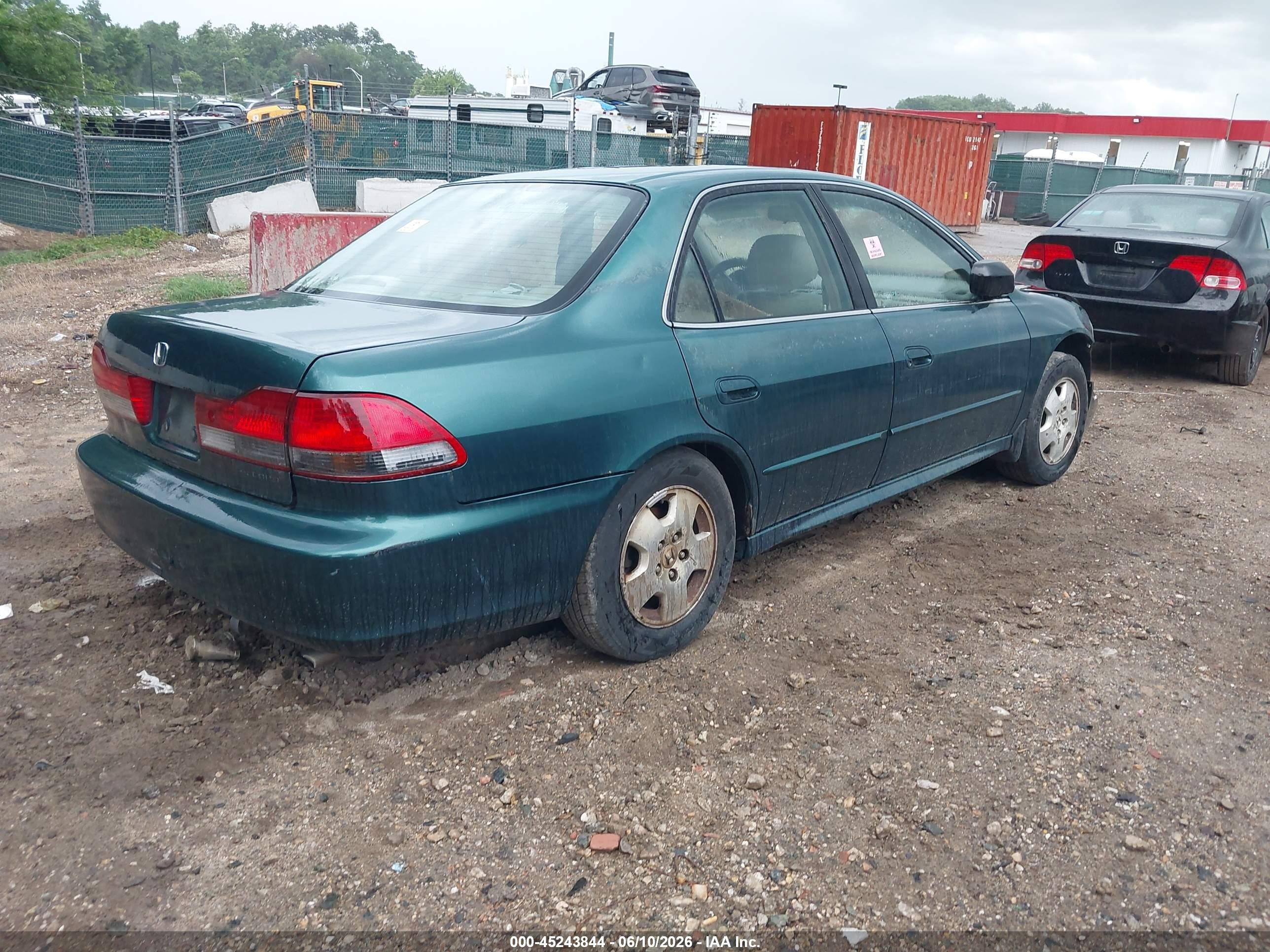 2002 Honda Accord 3.0 Ex Green vin: 1HGCG16552A022527
