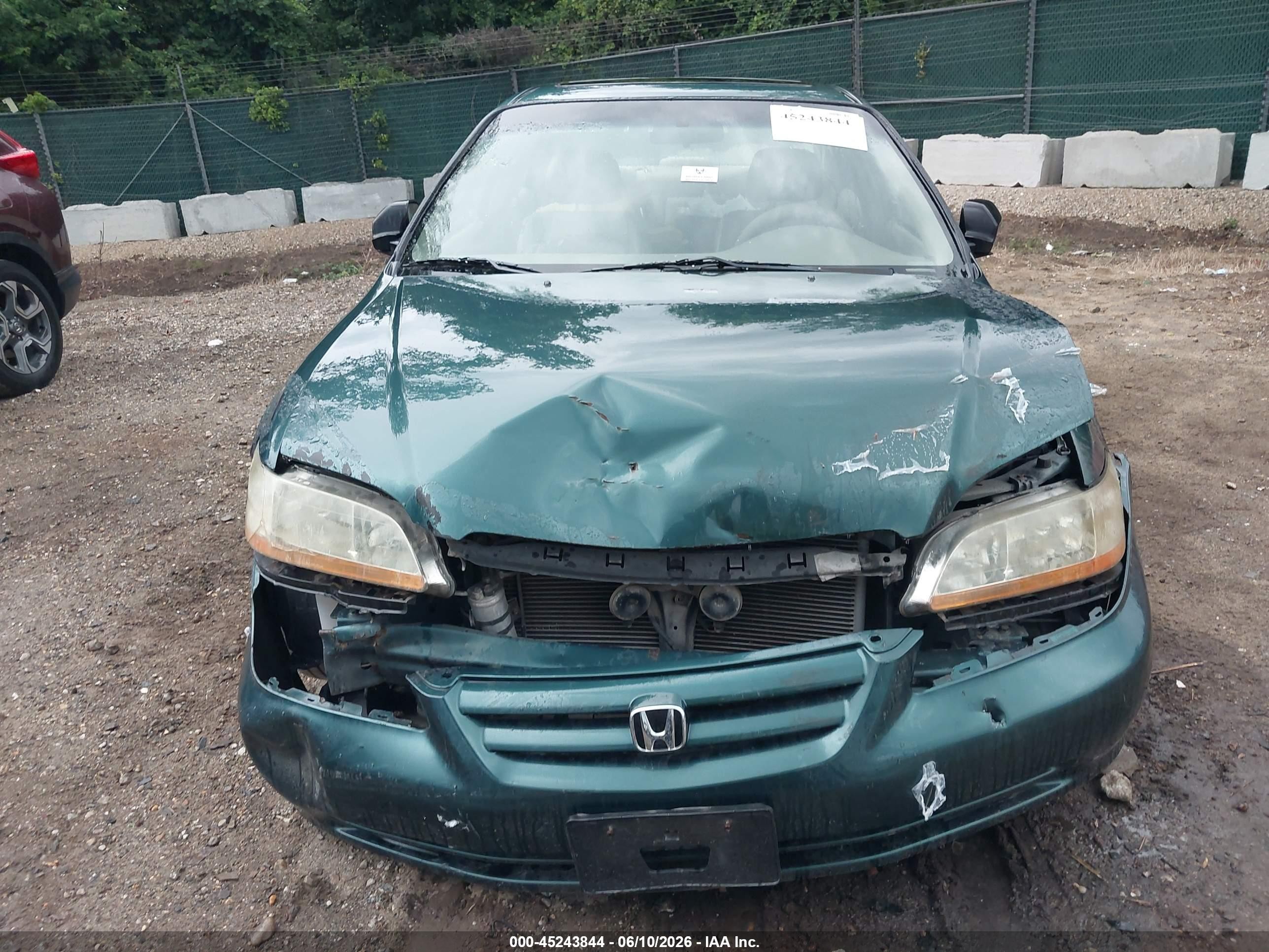 2002 Honda Accord 3.0 Ex Green vin: 1HGCG16552A022527