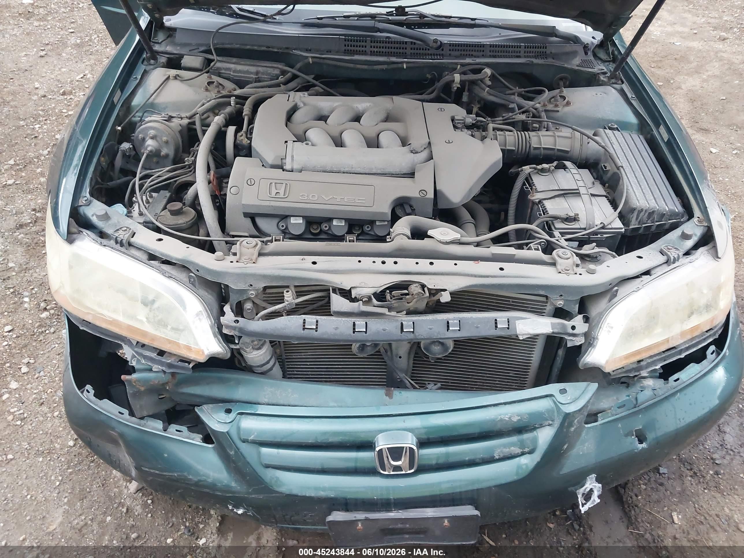 2002 Honda Accord 3.0 Ex Green vin: 1HGCG16552A022527