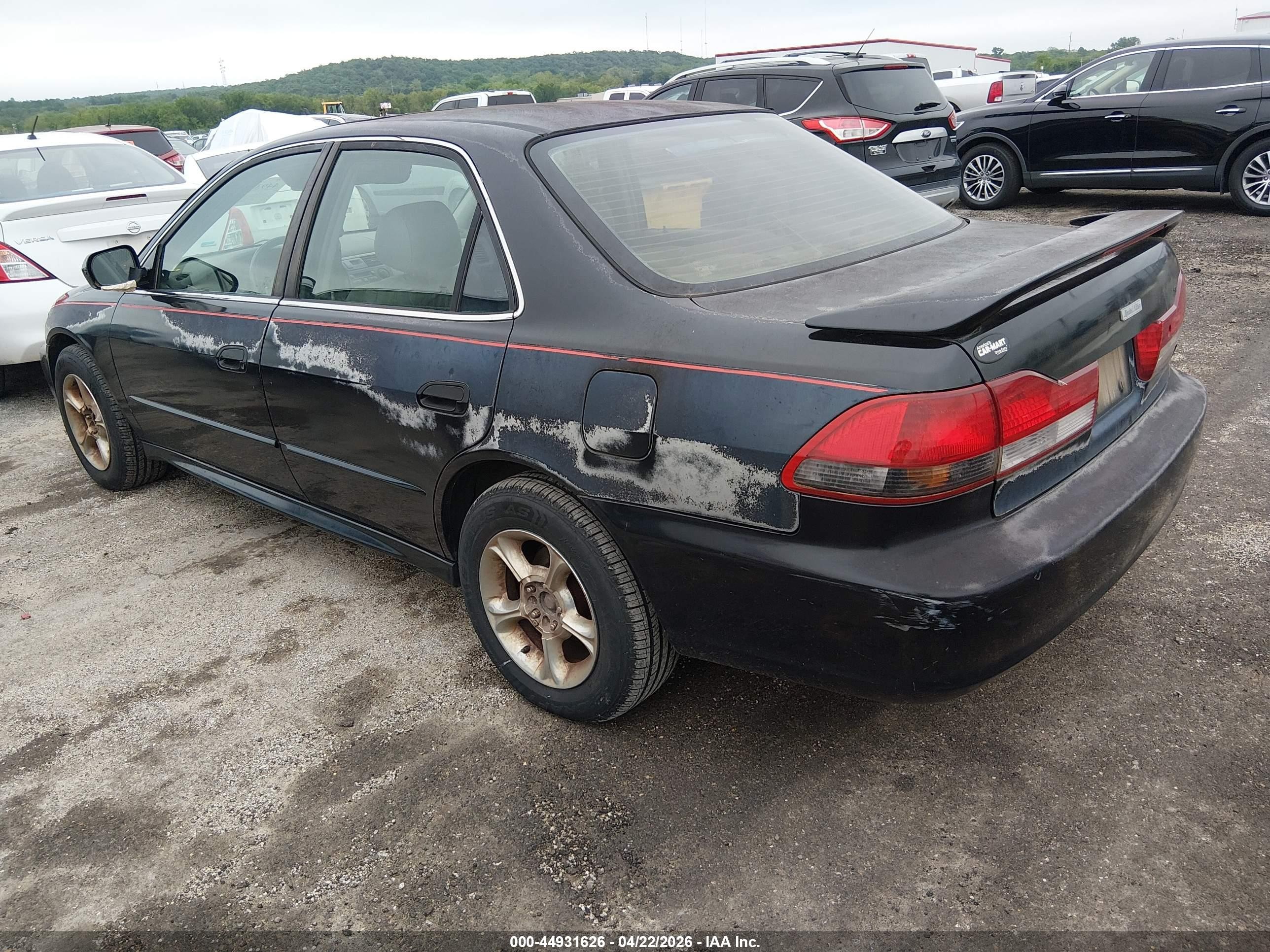 2002 Honda Accord 3.0 Ex Black vin: 1HGCG16552A036184