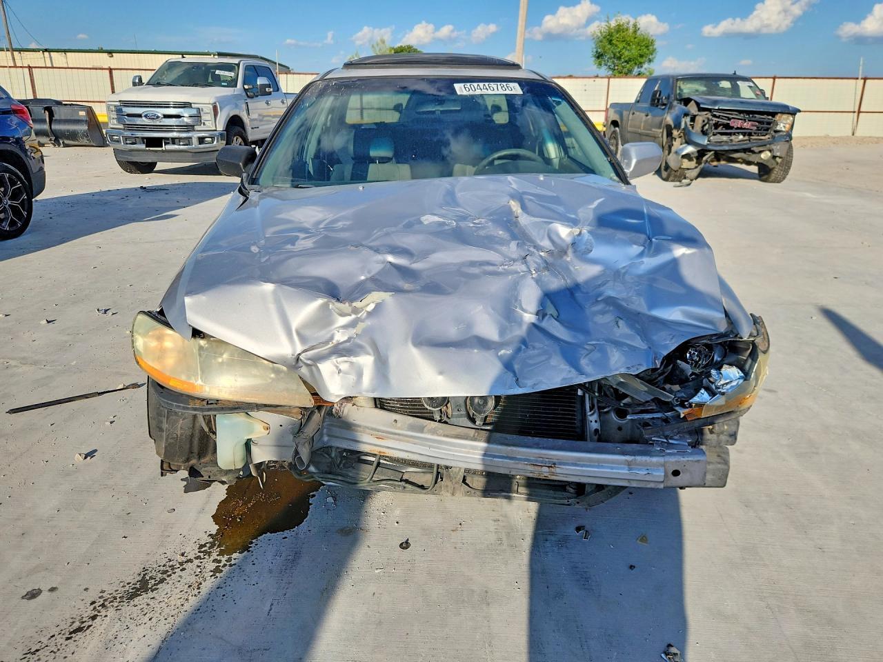 2002 Honda Accord Ex Silver vin: 1HGCG16552A055768