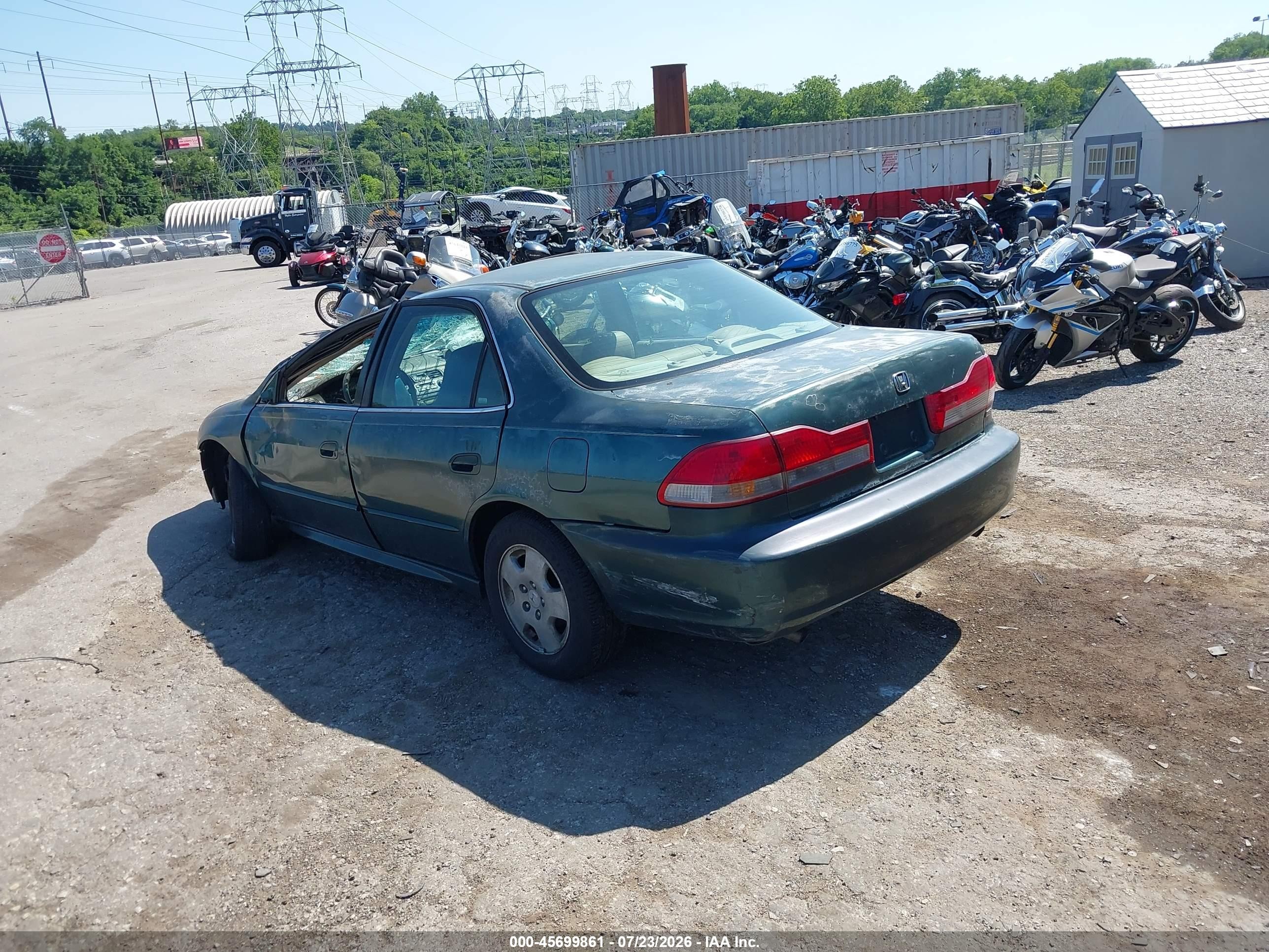2002 Honda Accord 3.0 Ex Green vin: 1HGCG16552A057827