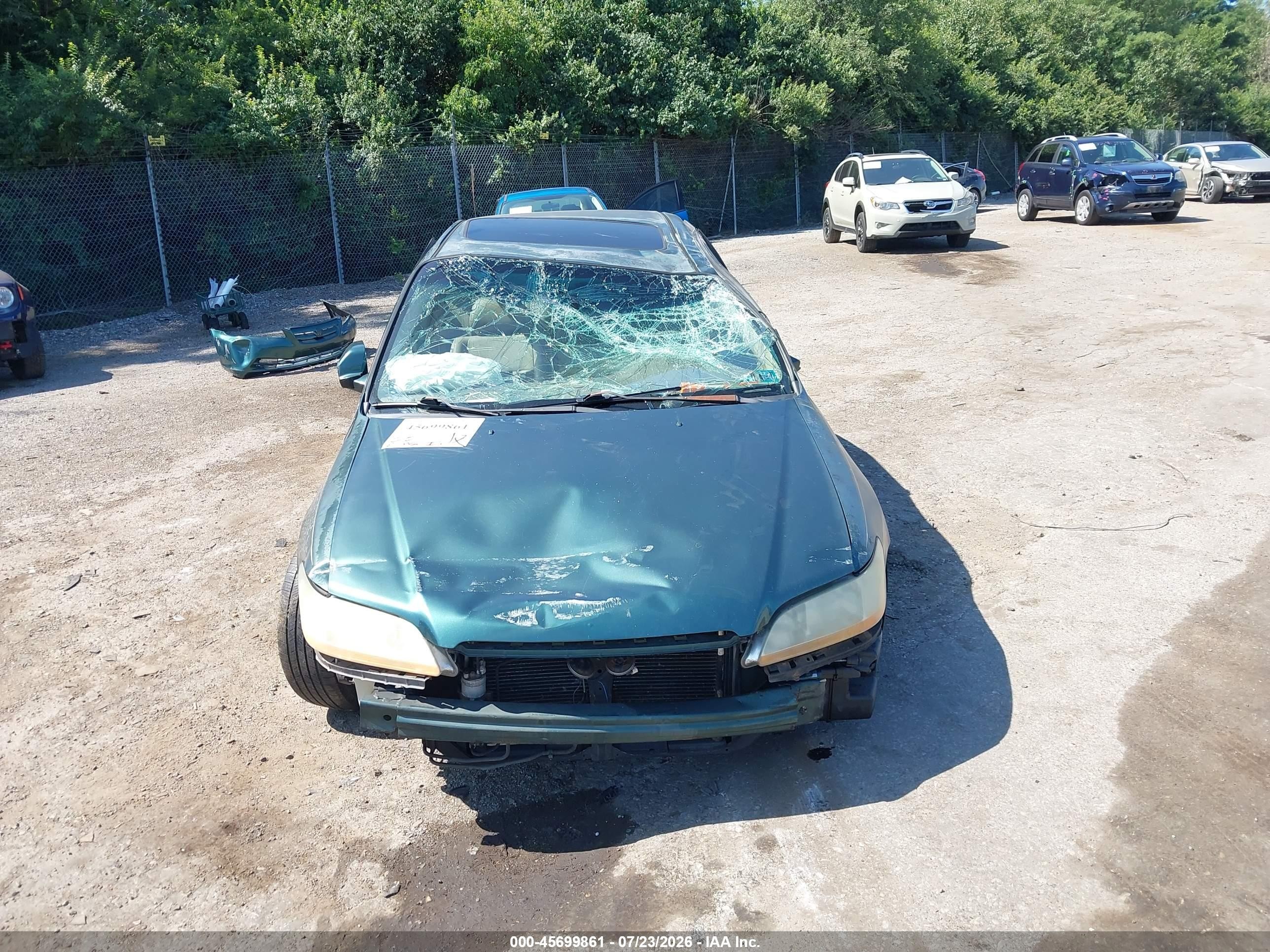 2002 Honda Accord 3.0 Ex Green vin: 1HGCG16552A057827