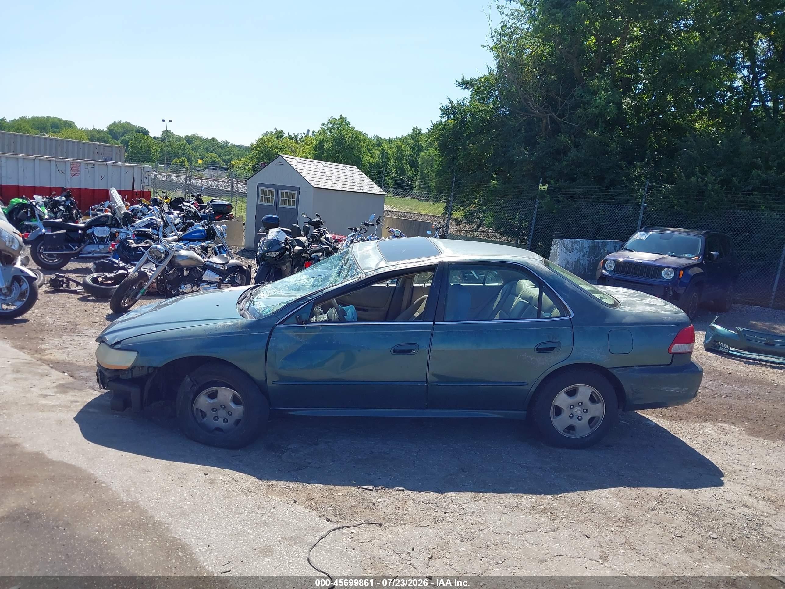 2002 Honda Accord 3.0 Ex Green vin: 1HGCG16552A057827