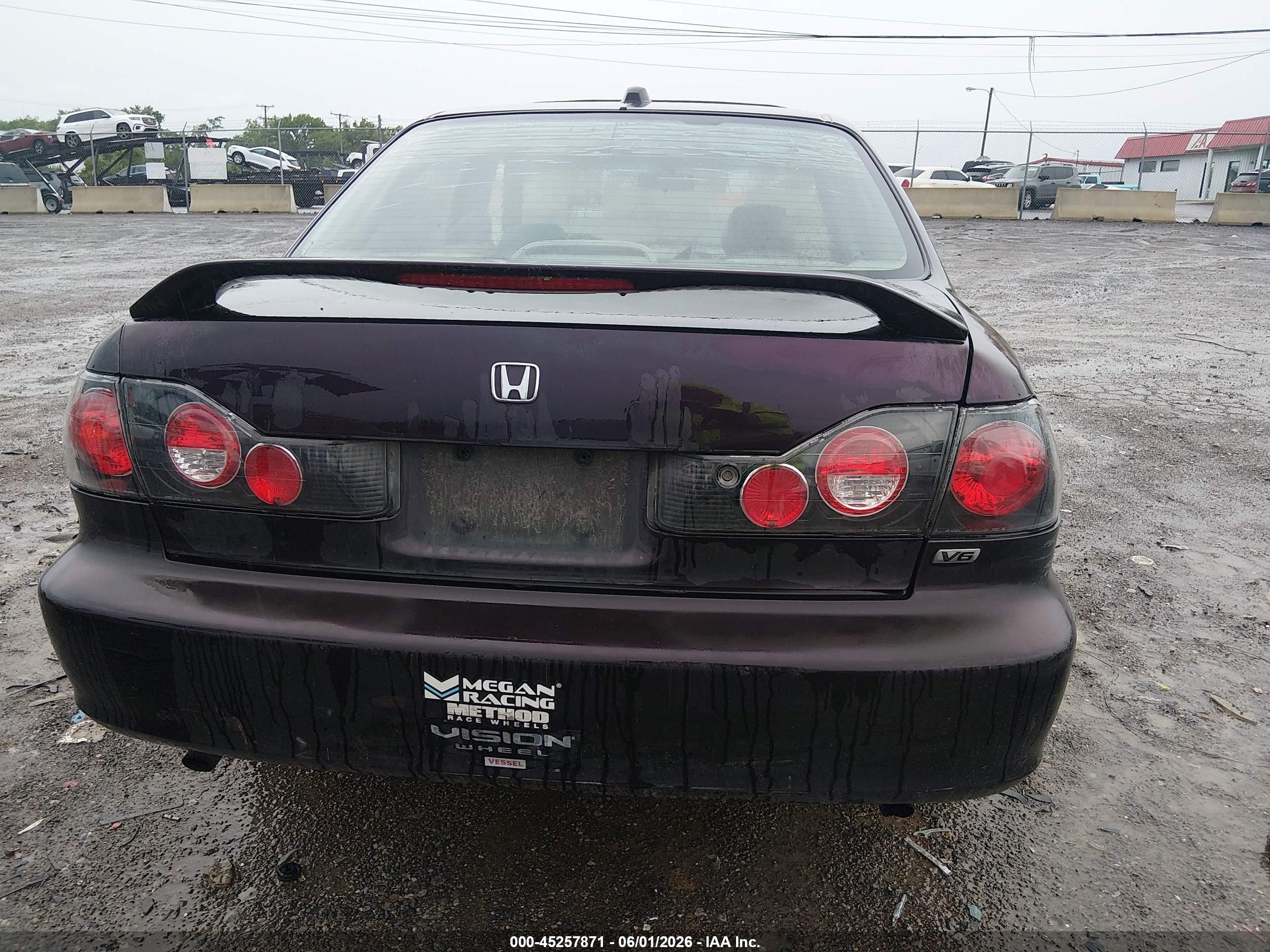 1998 Honda Accord Ex V6 Purple vin: 1HGCG1655WA010089