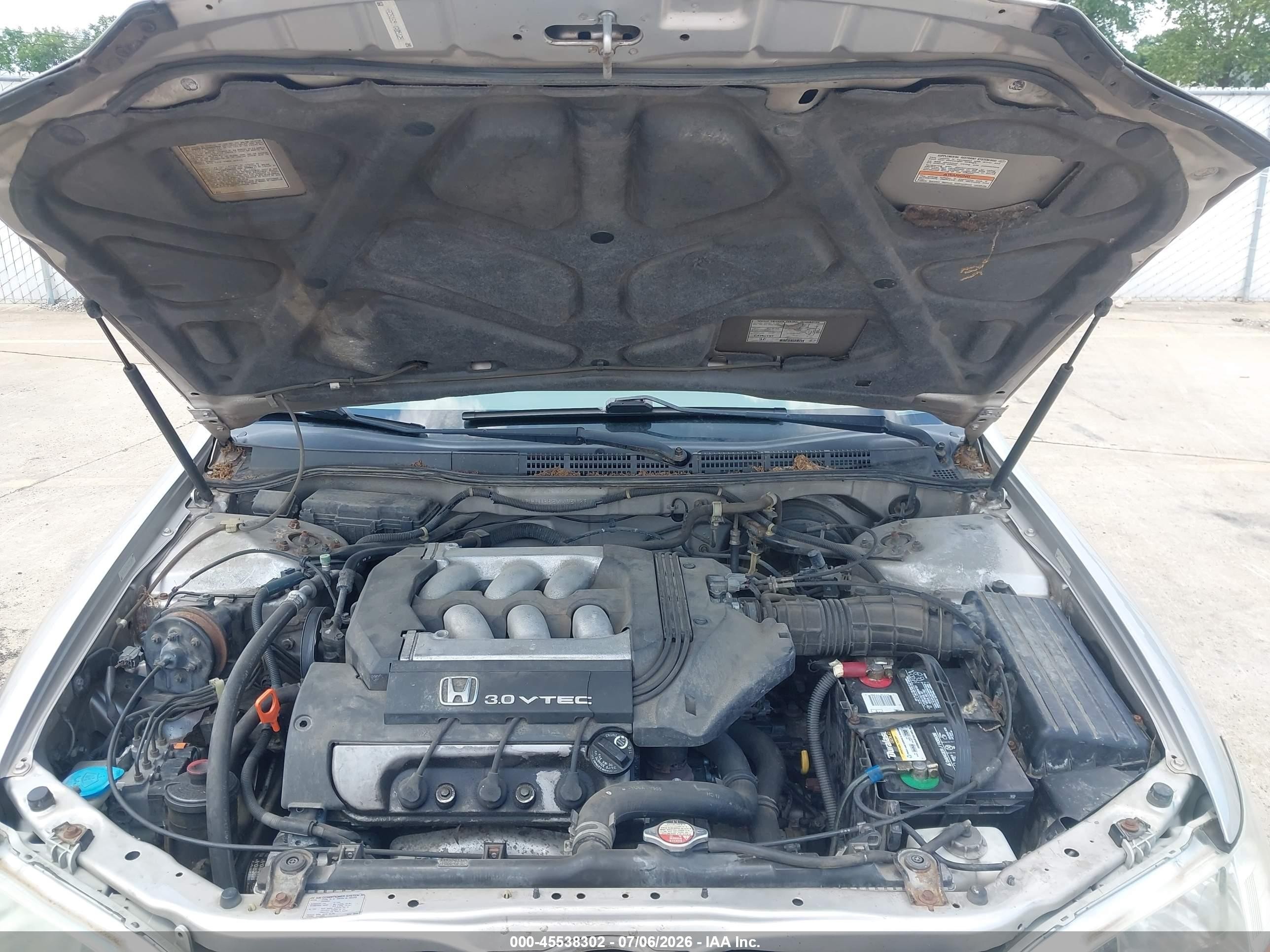 1999 Honda Accord Ex V6 Серебряный vin: 1HGCG1655XA051291
