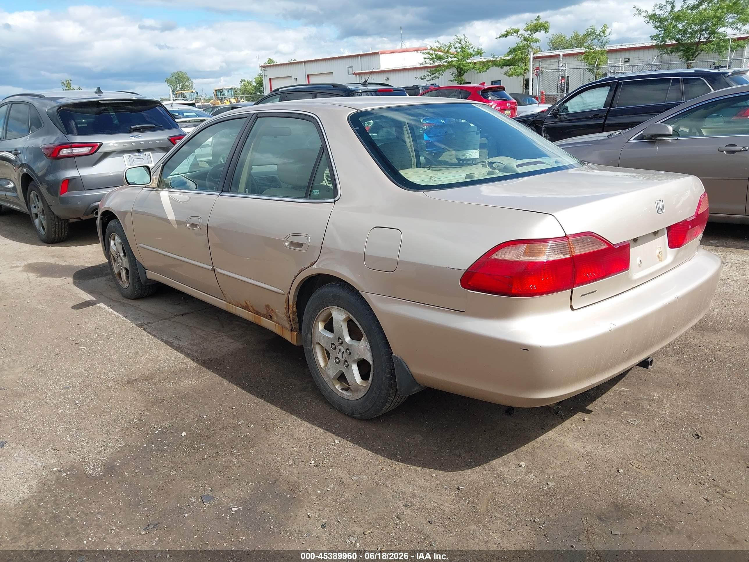 2000 Honda Accord 3.0 Ex Champagne vin: 1HGCG1655YA034301