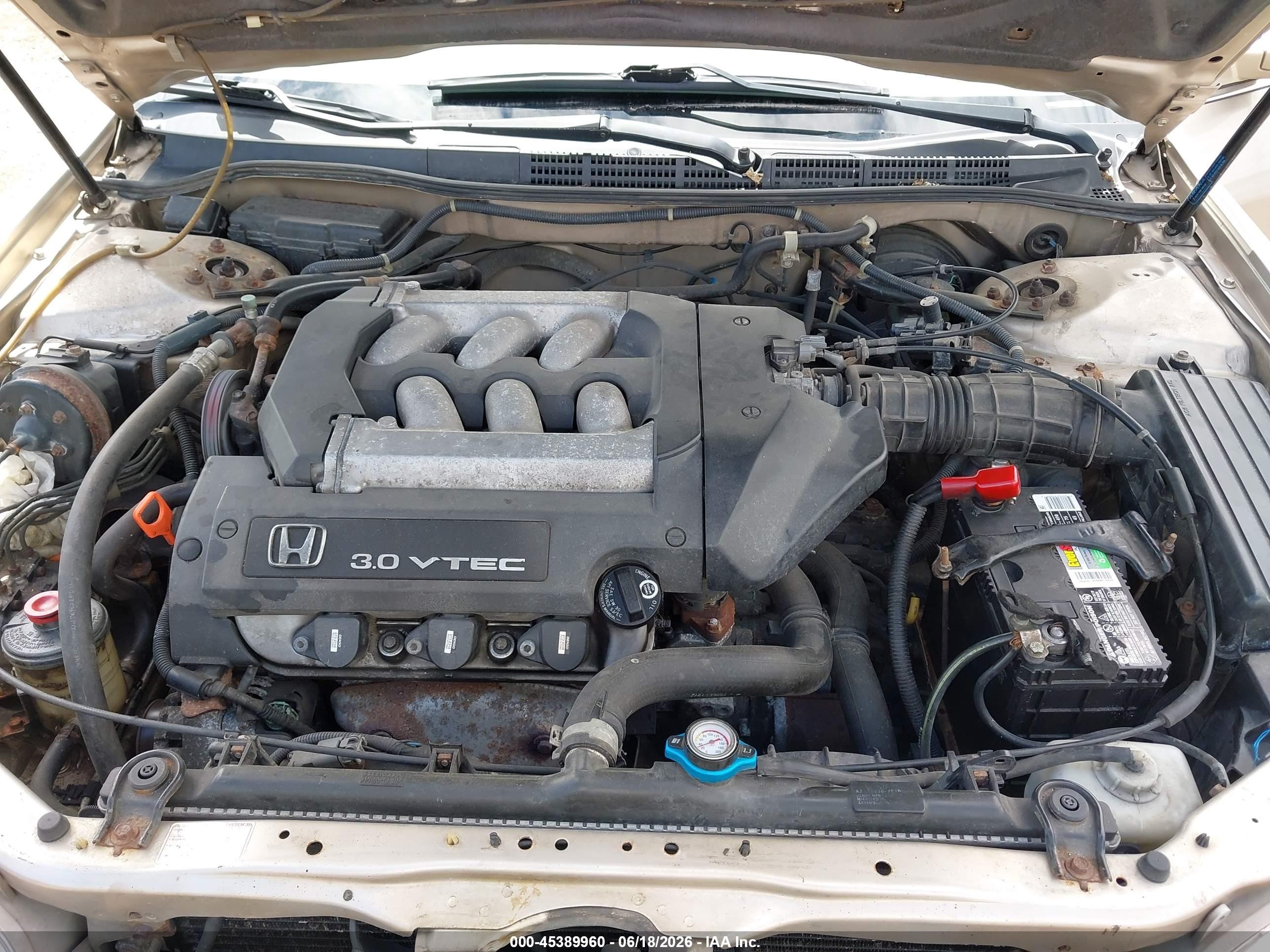 2000 Honda Accord 3.0 Ex Champagne vin: 1HGCG1655YA034301