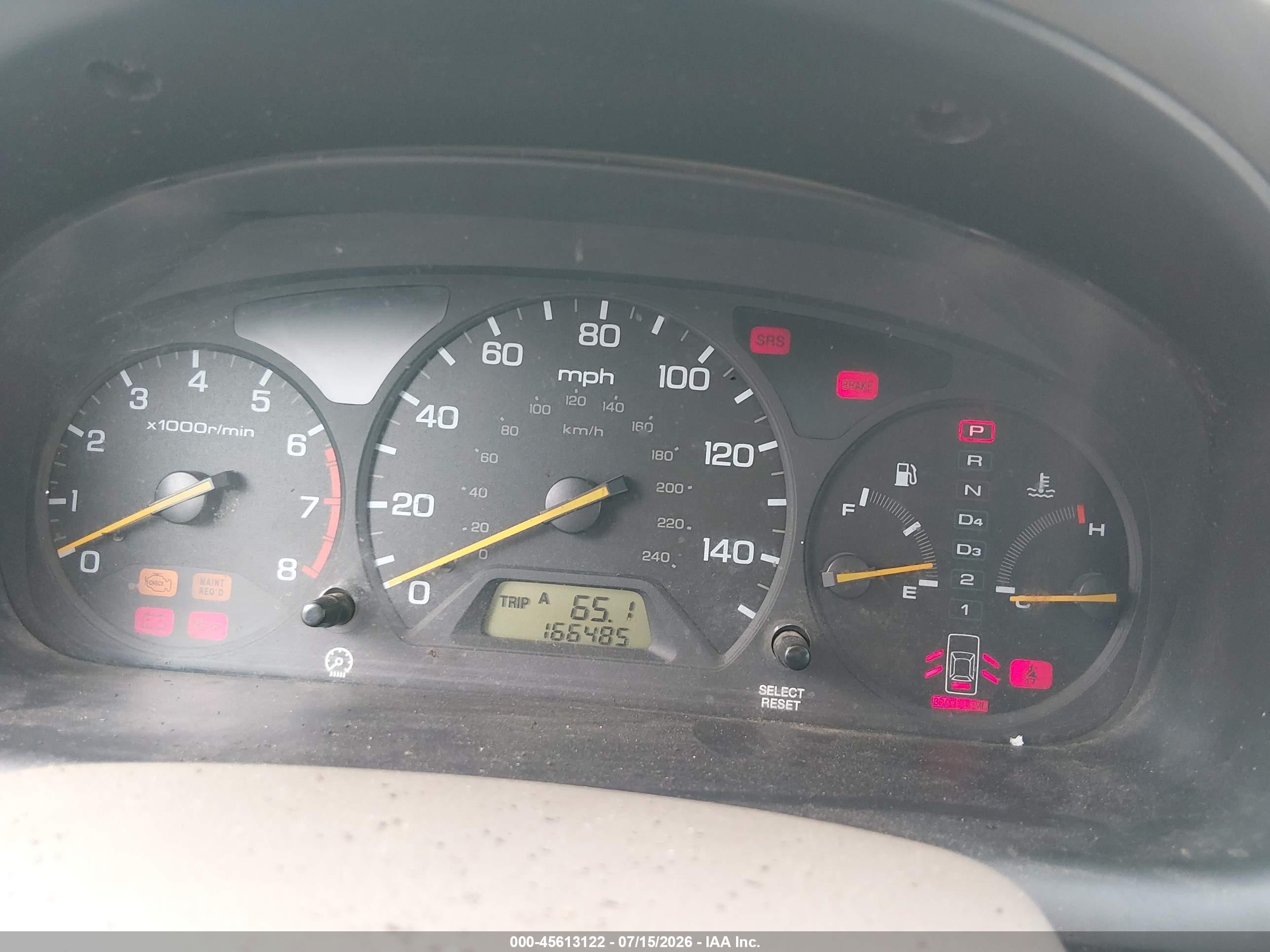 2000 Honda Accord 3.0 Ex White vin: 1HGCG1655YA052720