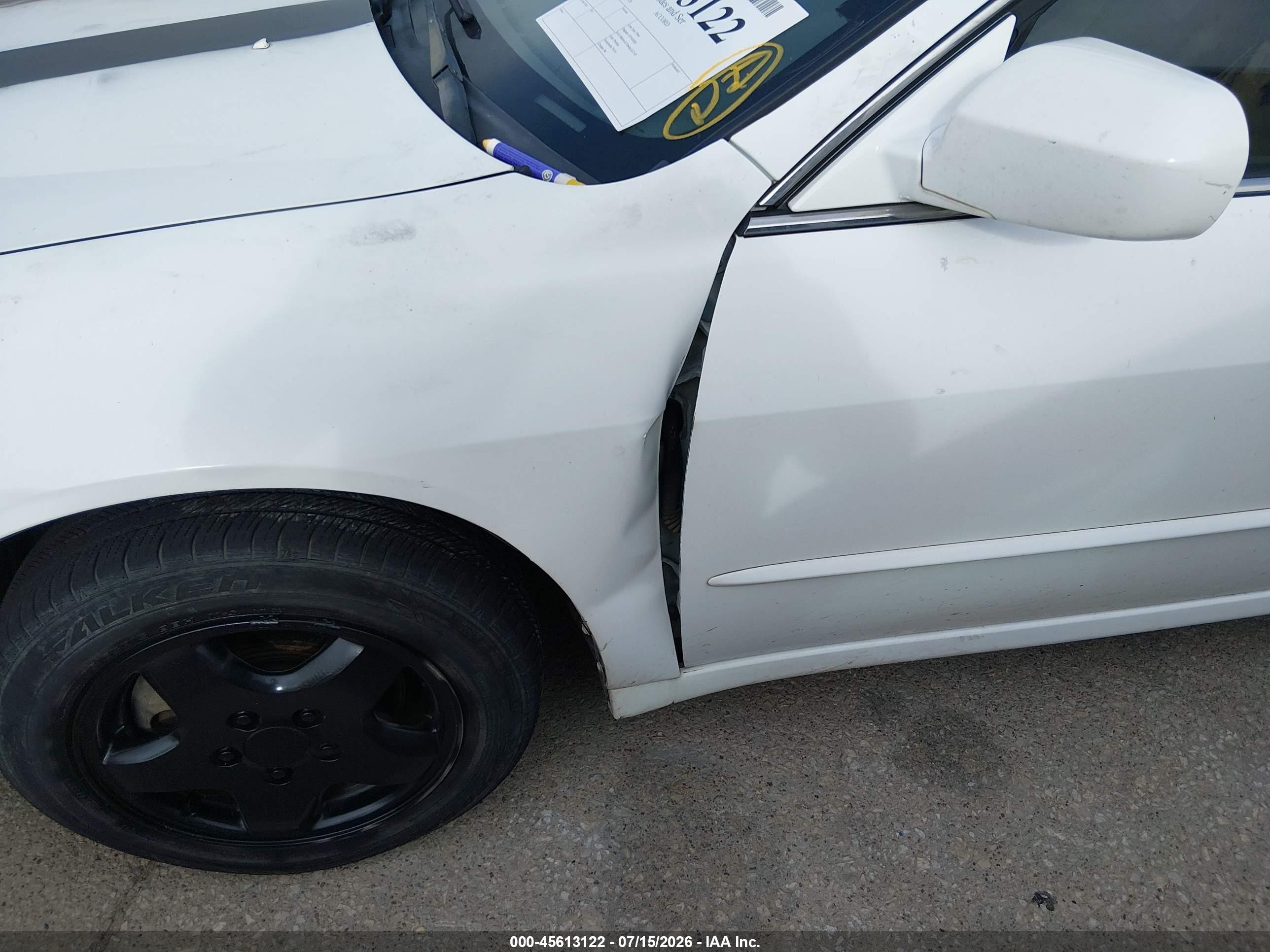 2000 Honda Accord 3.0 Ex White vin: 1HGCG1655YA052720