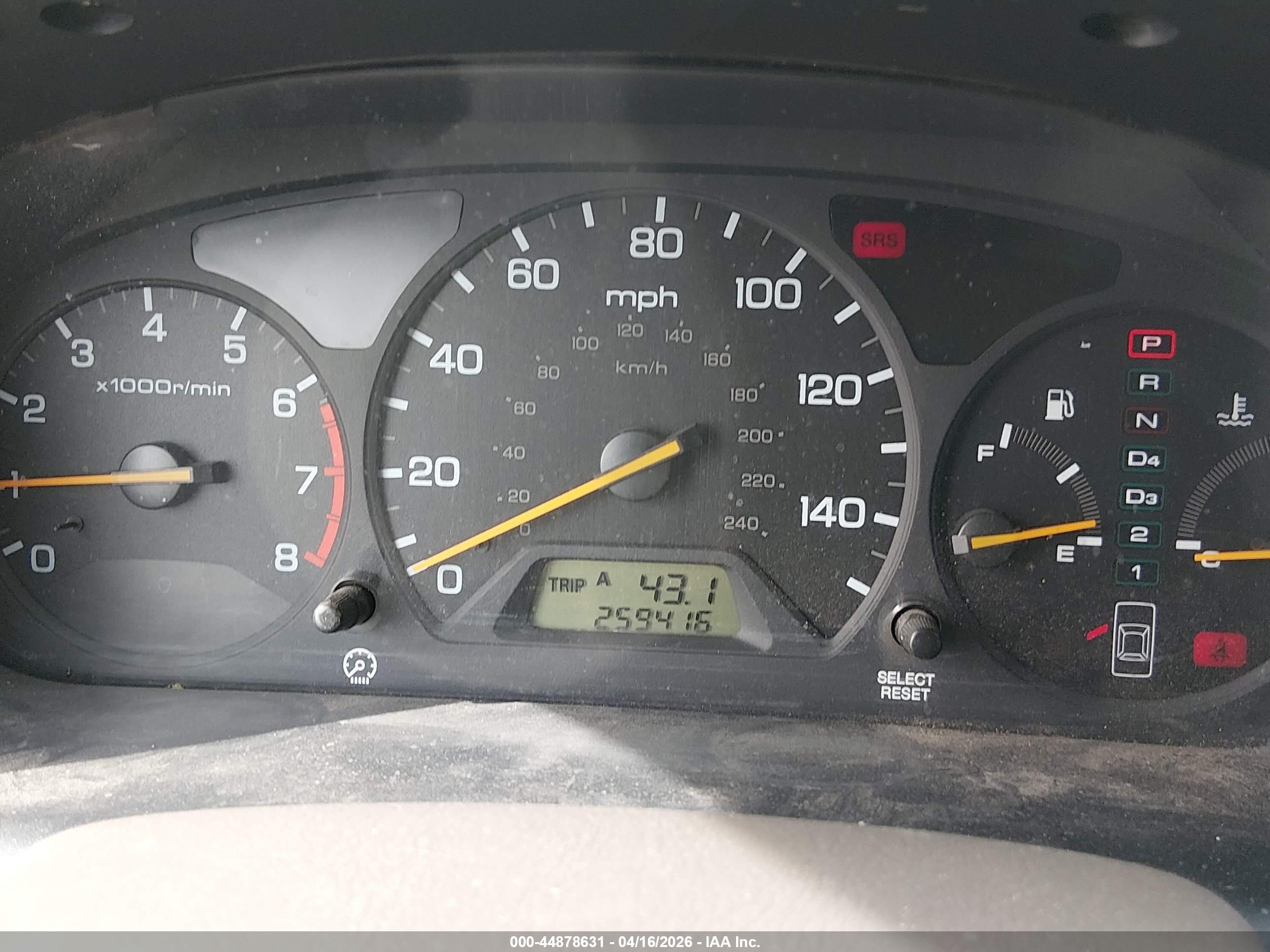 2000 Honda Accord 3.0 Ex Gold vin: 1HGCG1655YA067072
