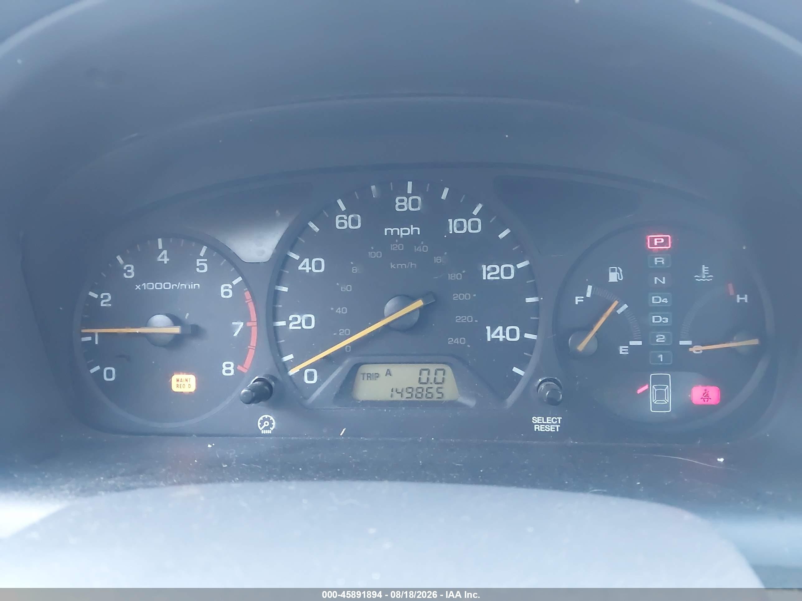 2000 Honda Accord 3.0 Ex Бежевый vin: 1HGCG1655YA070229