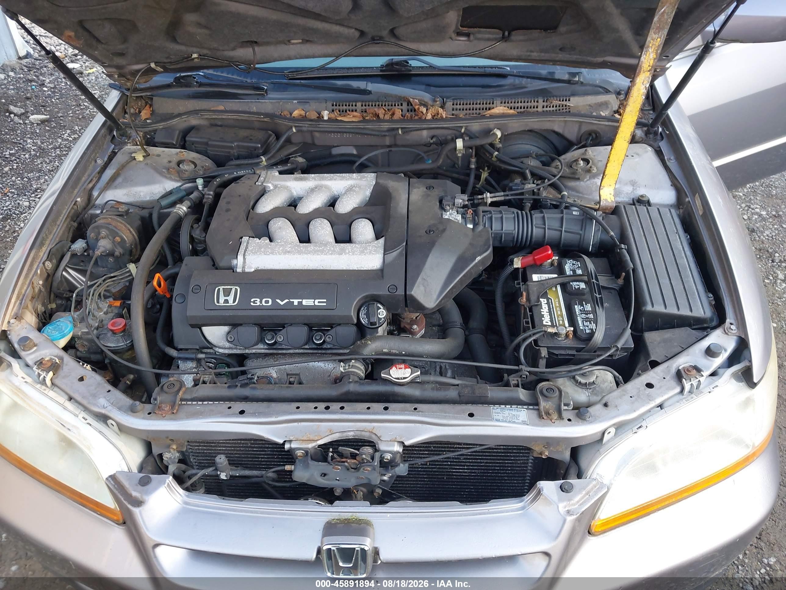2000 Honda Accord 3.0 Ex Бежевый vin: 1HGCG1655YA070229