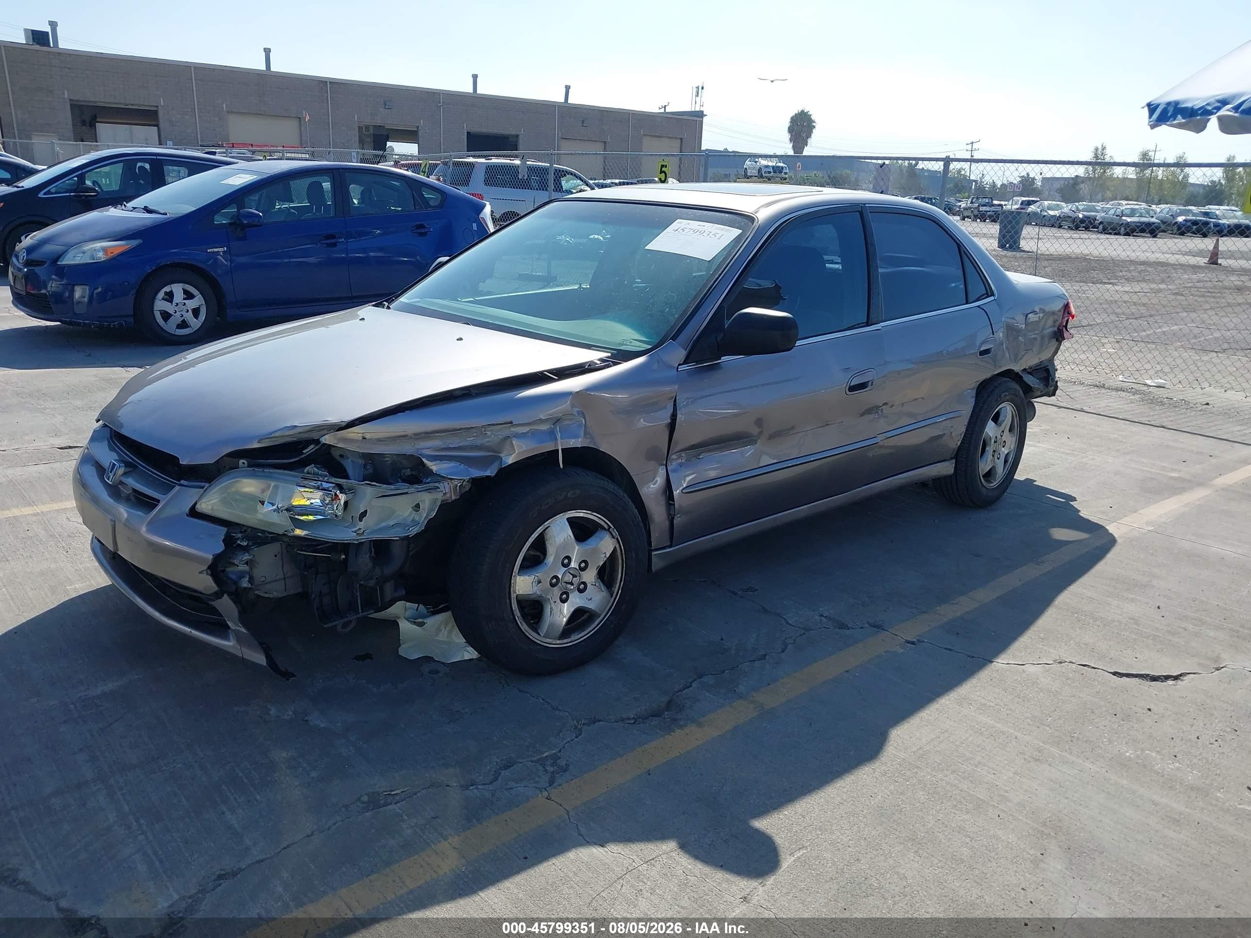 2000 Honda Accord 3.0 Ex Gray vin: 1HGCG1655YA101706