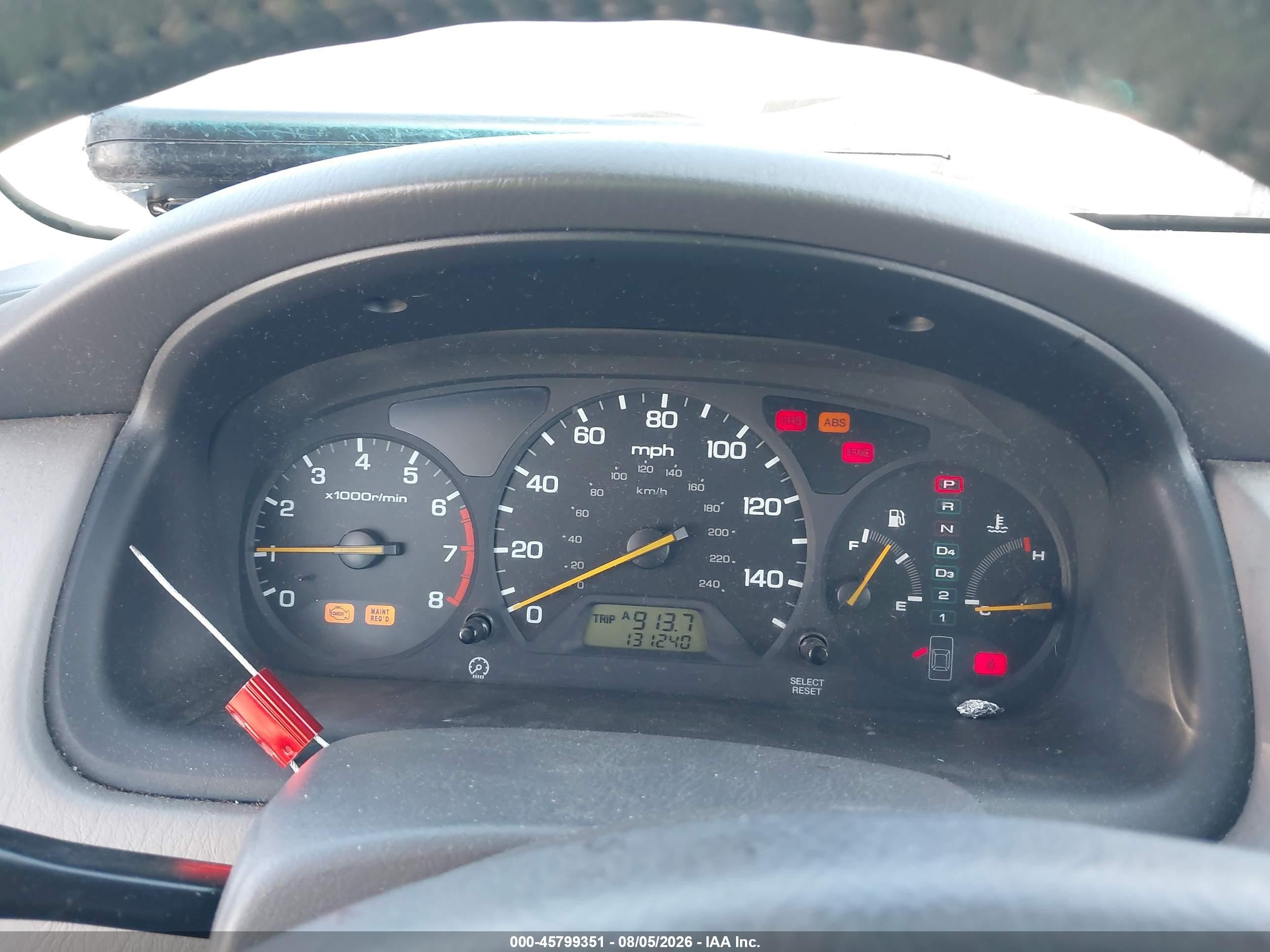 2000 Honda Accord 3.0 Ex Gray vin: 1HGCG1655YA101706