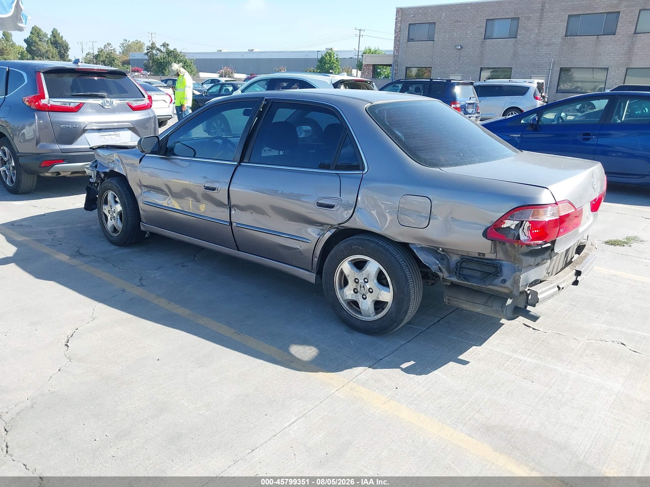 2000 Honda Accord 3.0 Ex Gray vin: 1HGCG1655YA101706