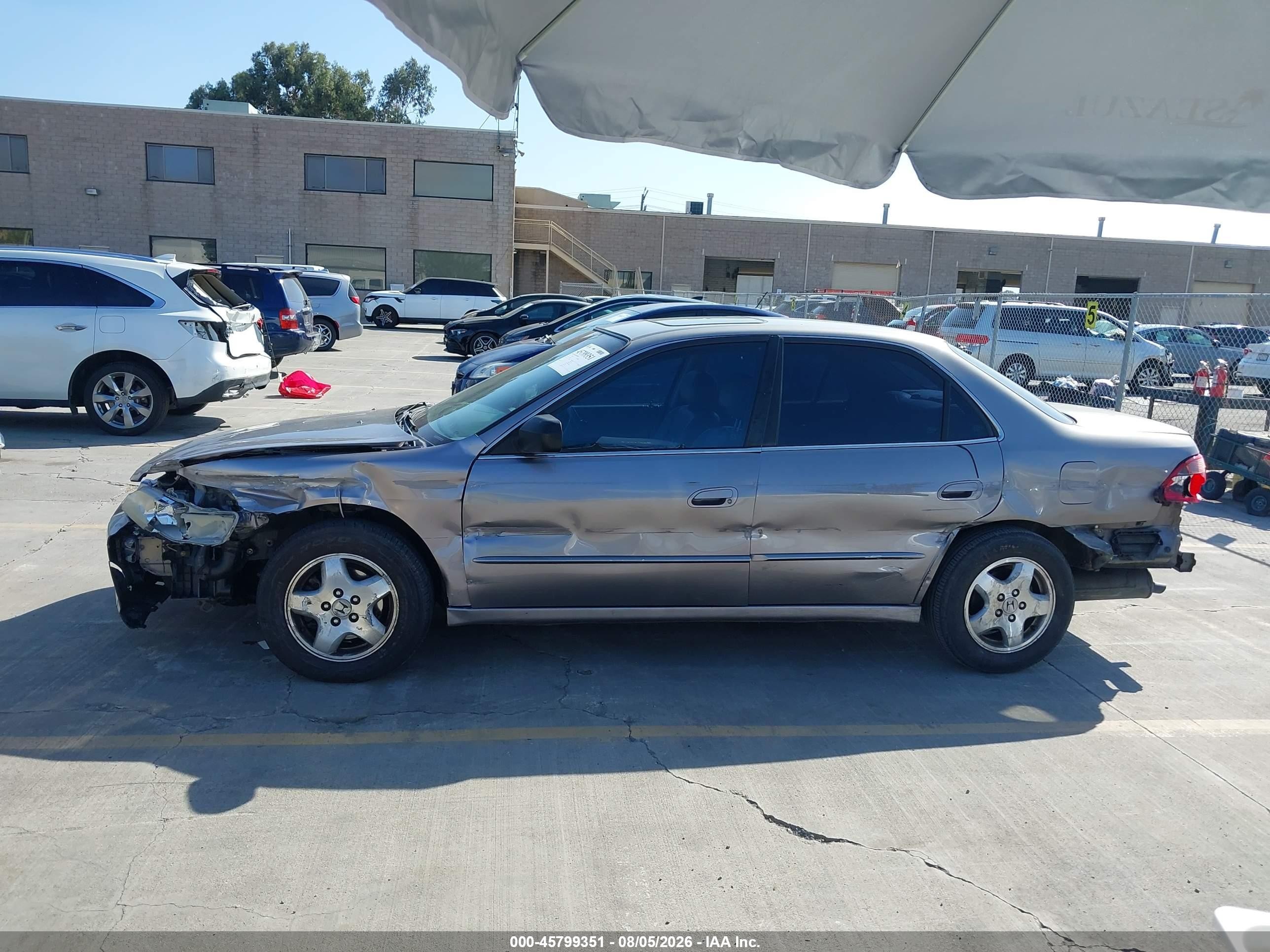 2000 Honda Accord 3.0 Ex Gray vin: 1HGCG1655YA101706