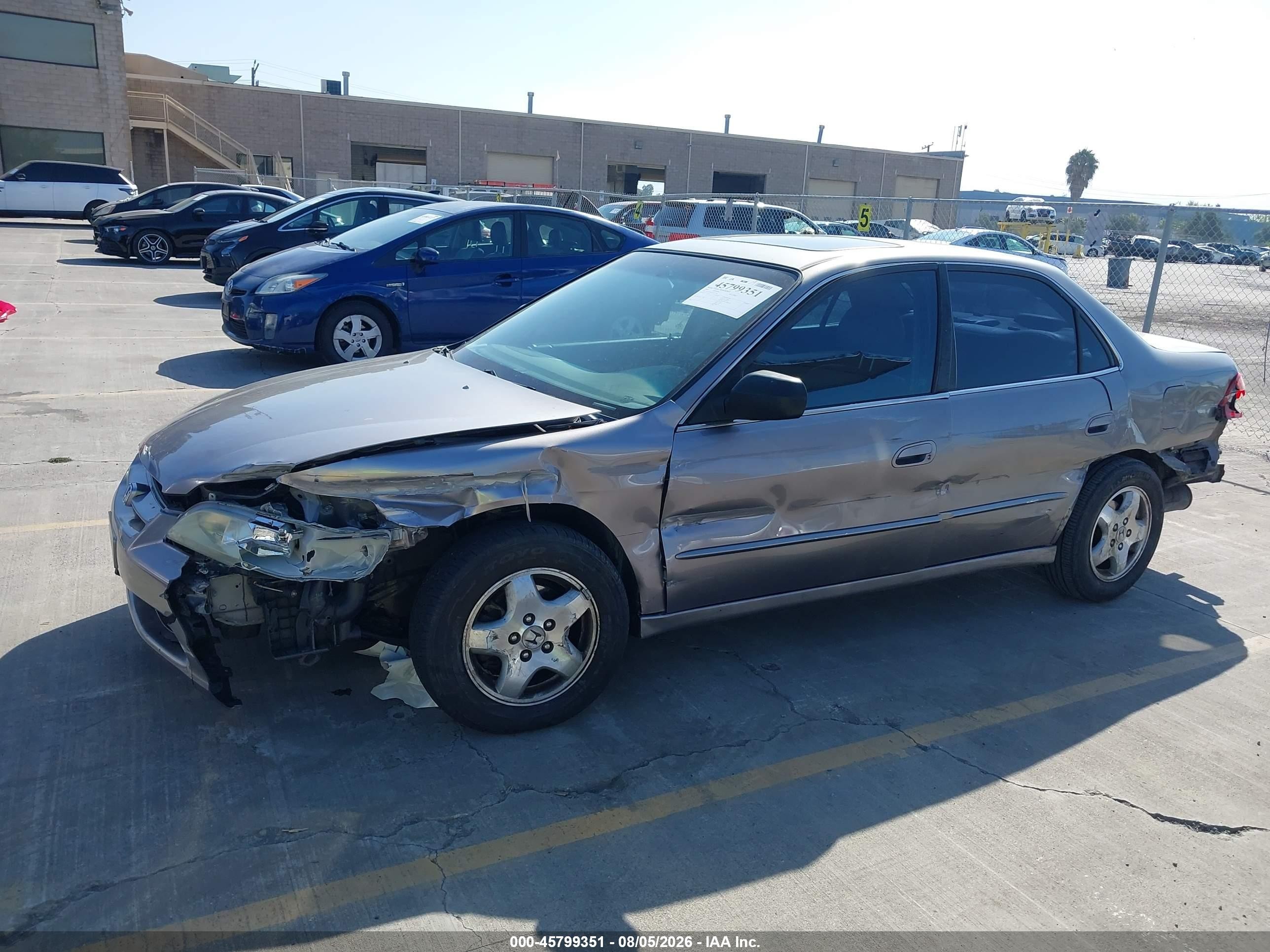 2000 Honda Accord 3.0 Ex Gray vin: 1HGCG1655YA101706