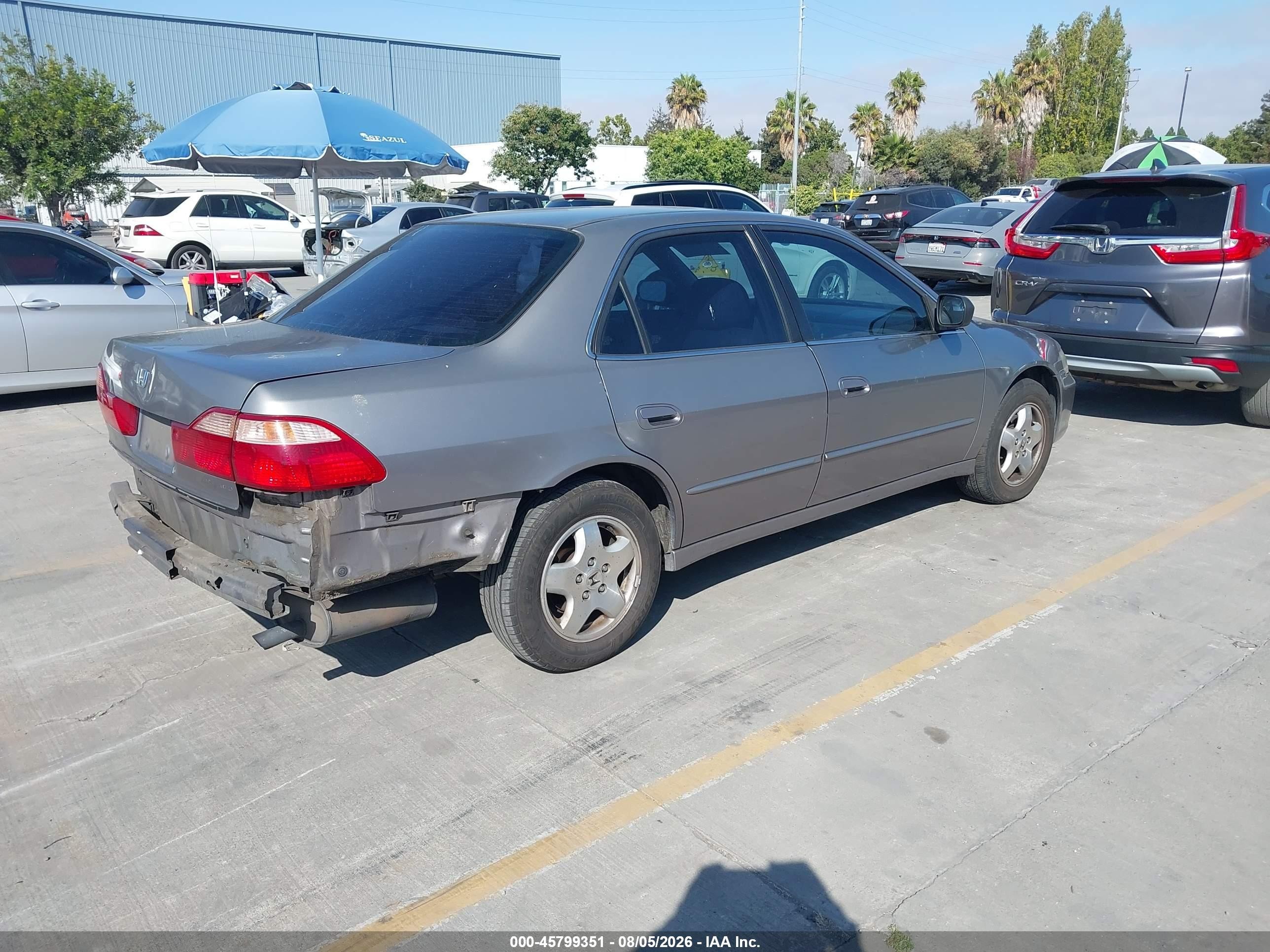 2000 Honda Accord 3.0 Ex Gray vin: 1HGCG1655YA101706