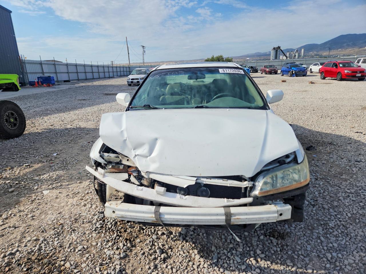 2002 Honda Accord Ex White vin: 1HGCG16562A012279