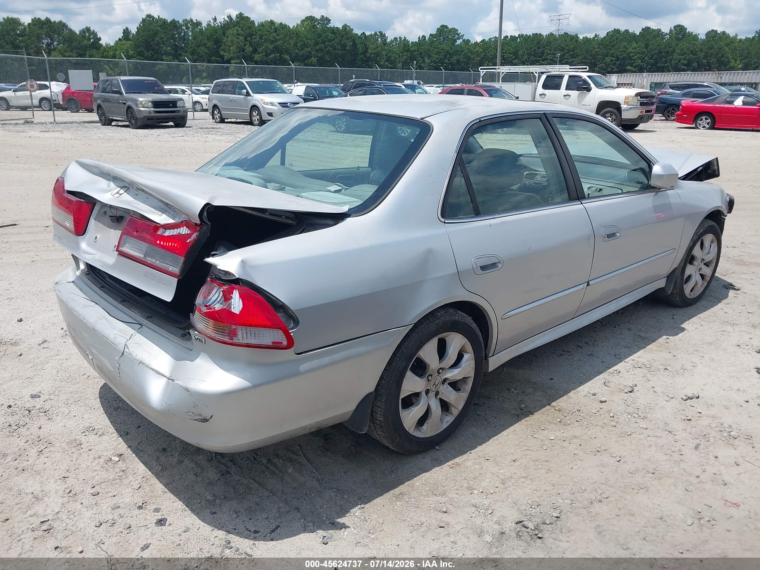2002 Honda Accord 3.0 Ex Silver vin: 1HGCG16562A044424