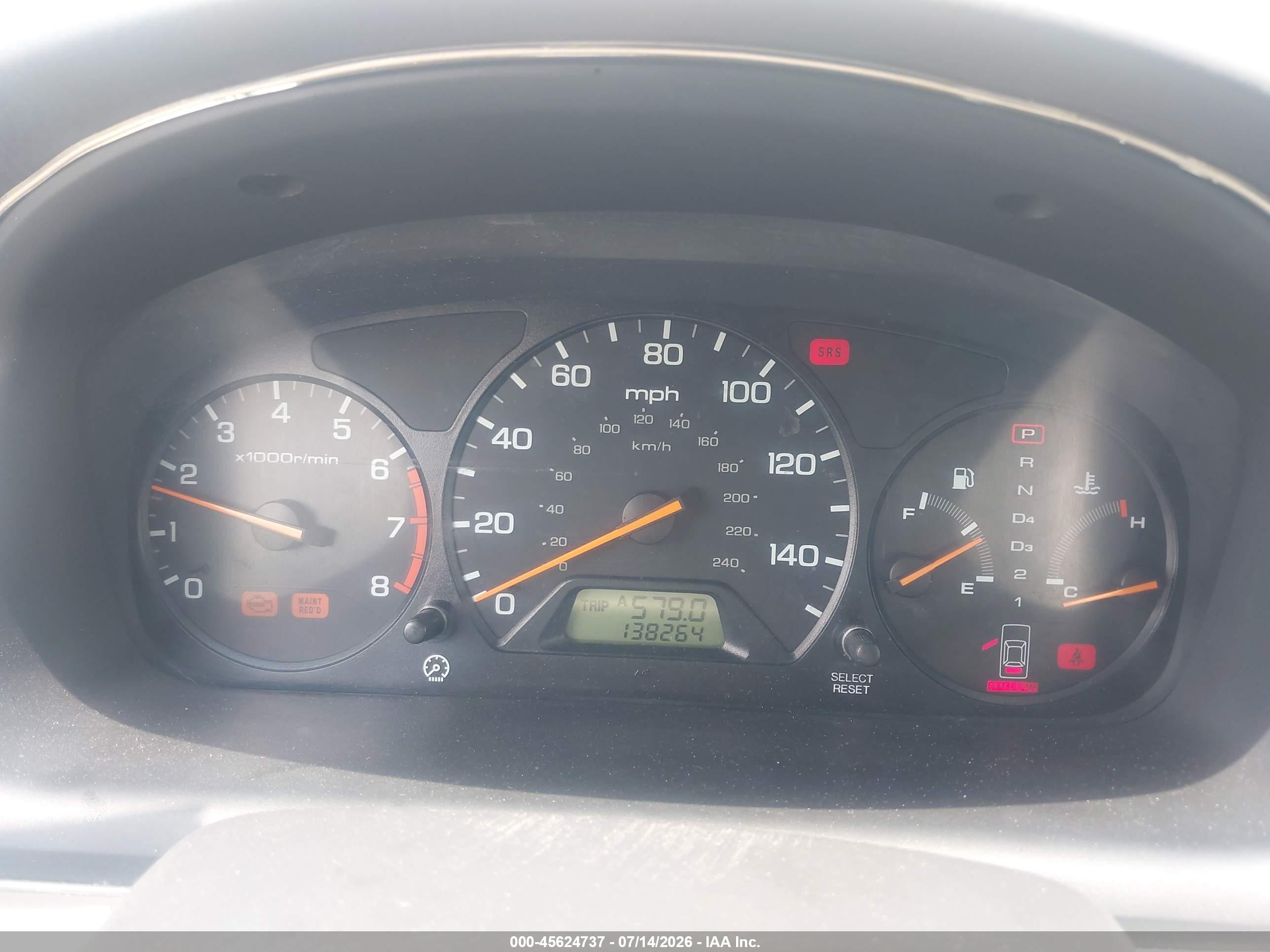 2002 Honda Accord 3.0 Ex Silver vin: 1HGCG16562A044424