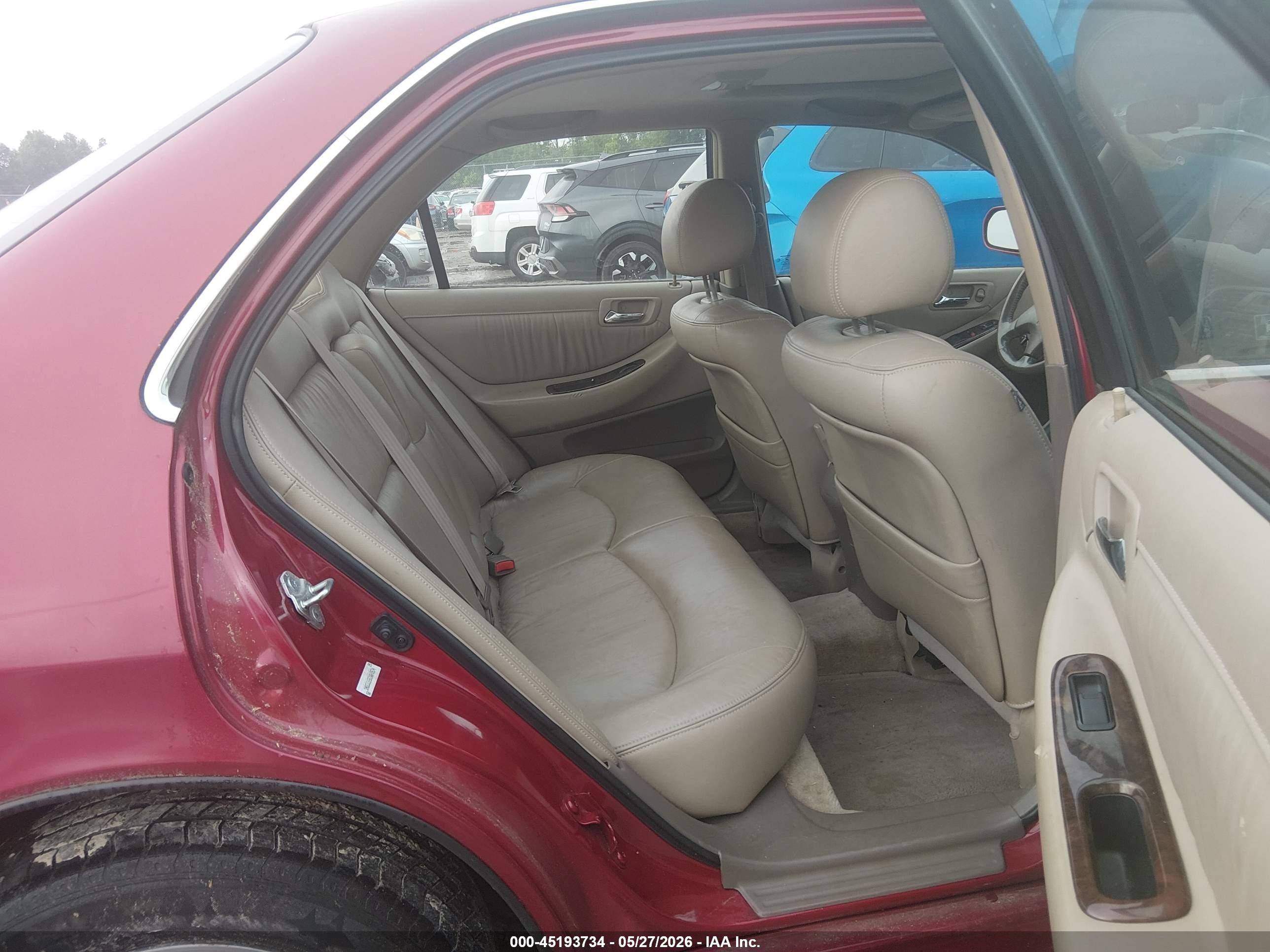 2002 Honda Accord 3.0 Ex Red vin: 1HGCG16562A049574