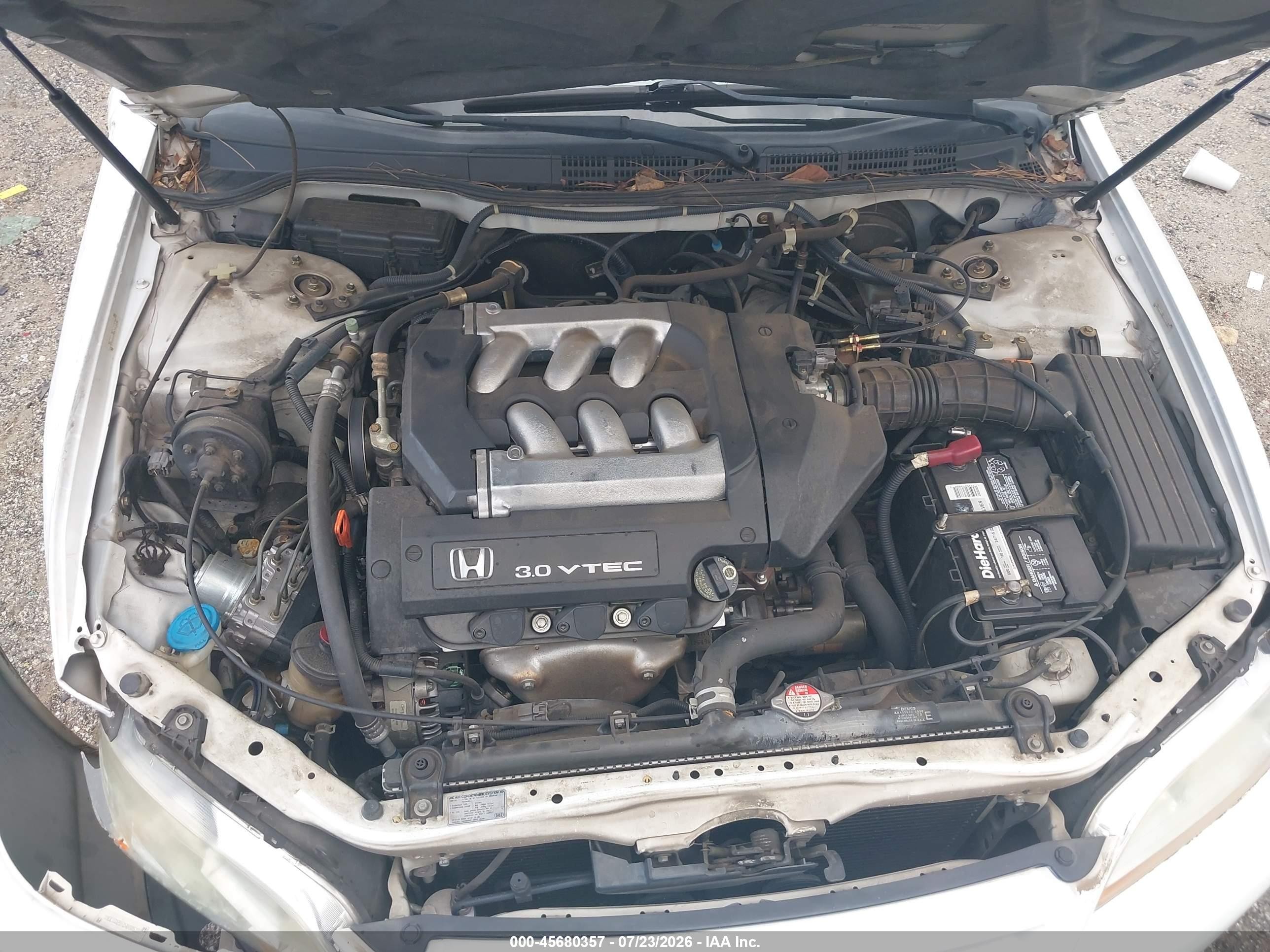 2002 Honda Accord 3.0 Ex Белый vin: 1HGCG16562A080632
