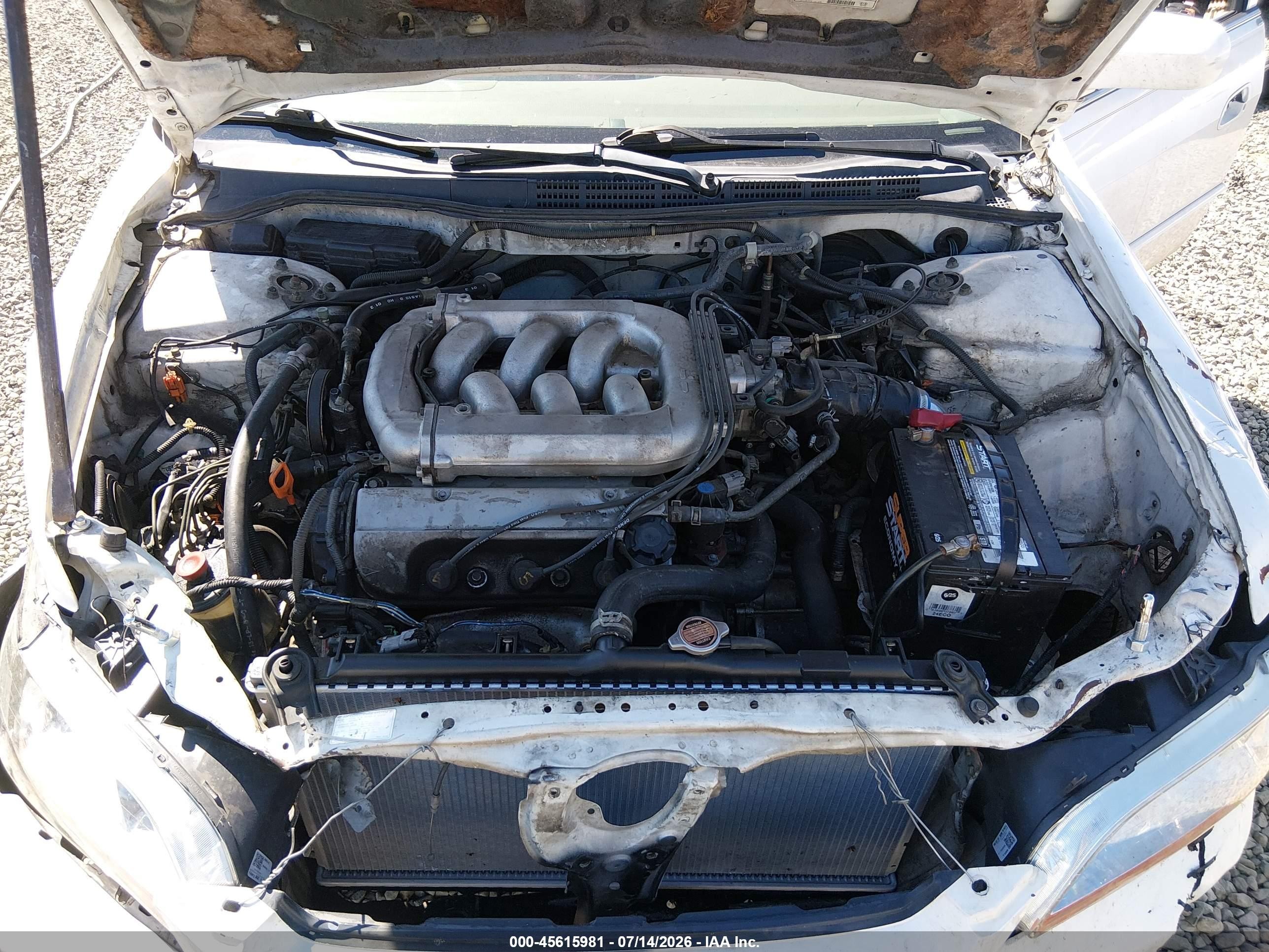 1998 Honda Accord Ex V6 Белый vin: 1HGCG1656WA046762