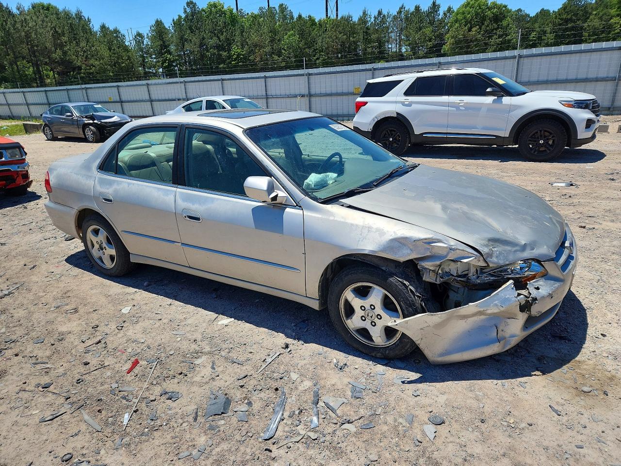 1999 Honda Accord Ex Gray vin: 1HGCG1656XA065541