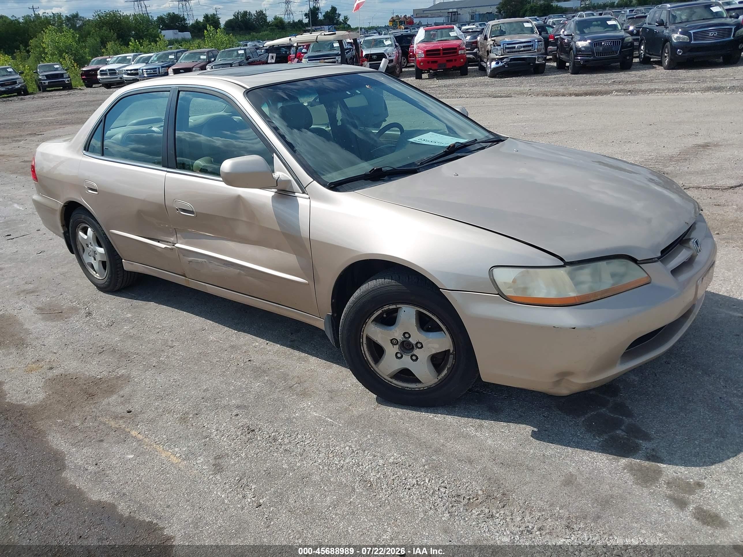 2000 Honda Accord 3.0 Ex Tan vin: 1HGCG1656YA056968